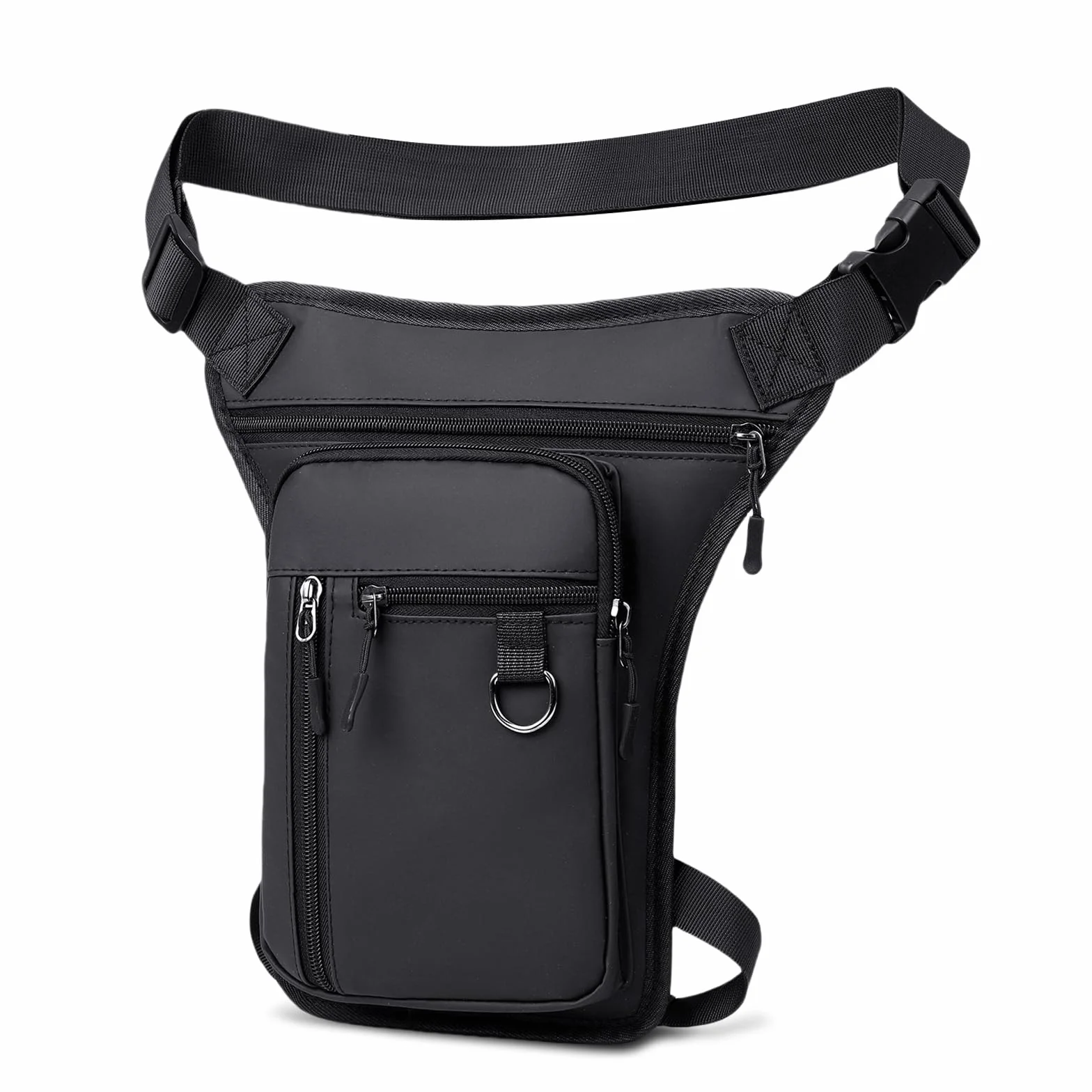 Flintronic Sacoche de Jambe Moto, Sac Tactique de Jambes Étanche, Multifontion Moto Poche Jambe, avec Sangle de Jambe Amovible, pour Voyage, Camping, Course, Équitation