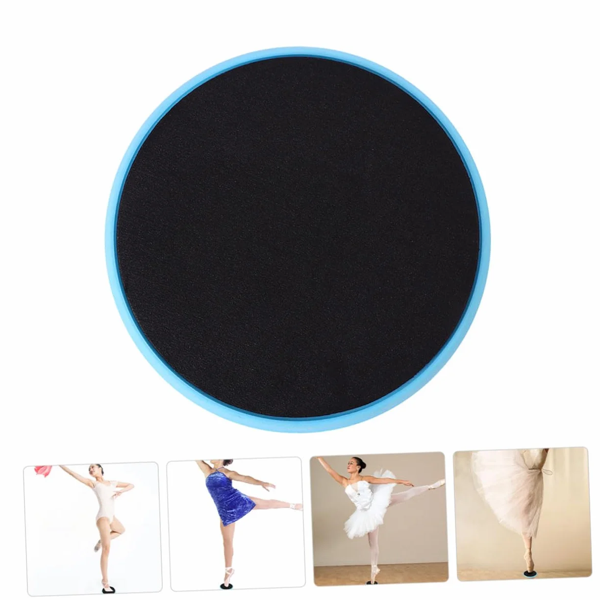 Sosoport Planche Tournante Ballet Bleu Nylon Réduit la Friction Équilibre Yoga