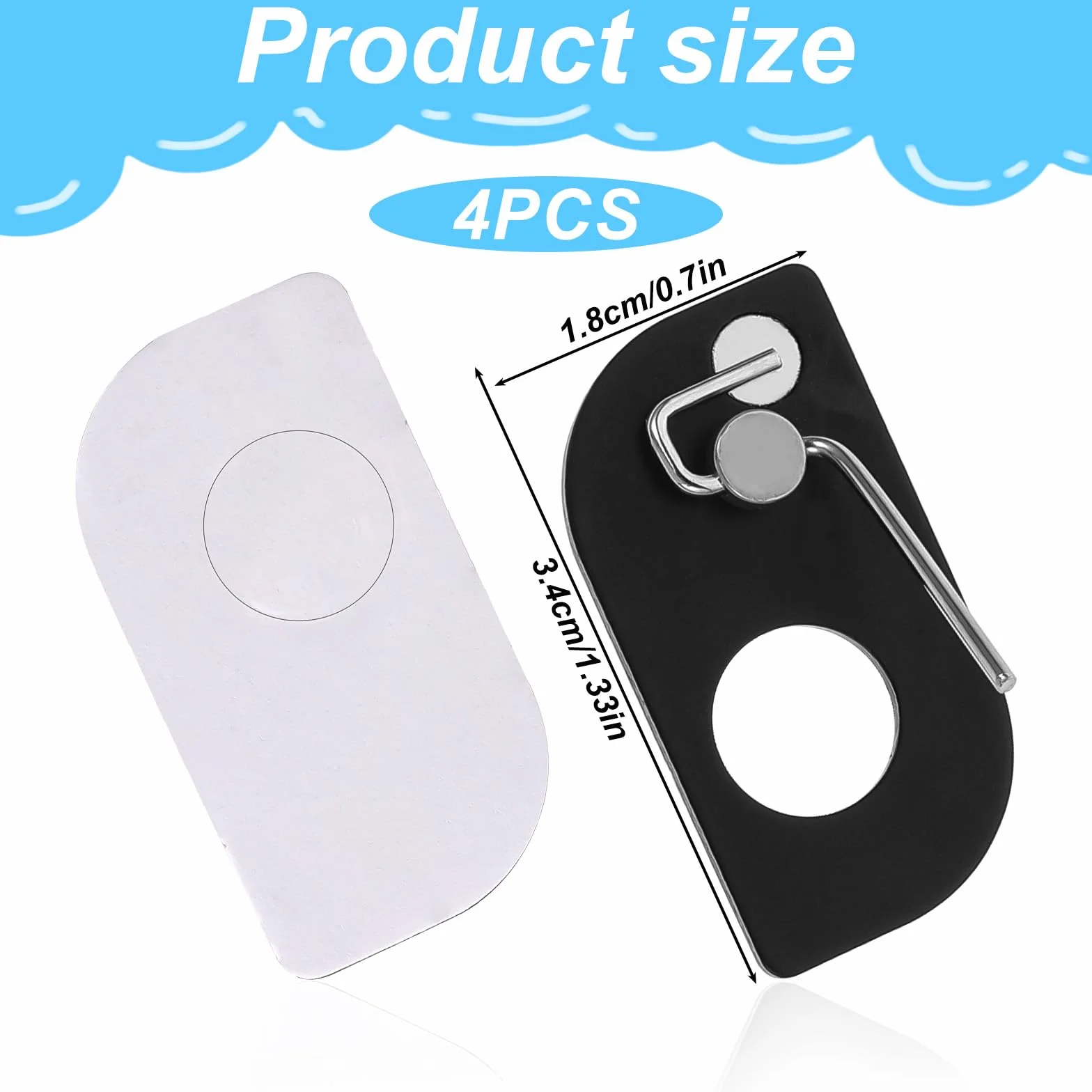 Styquenzer Lot de 4 repose-flèches magnétiques pour arc recourbé - Support de flèche adhésif pour droitier