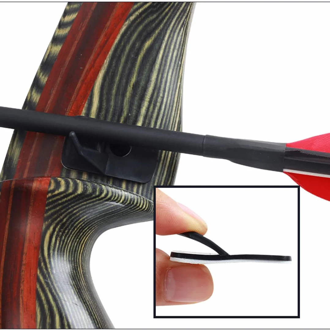Repose-flèche RH Arc Classique 6pces Plastique Noir Chasse Tir à l'Arc Accessoire Main Droite