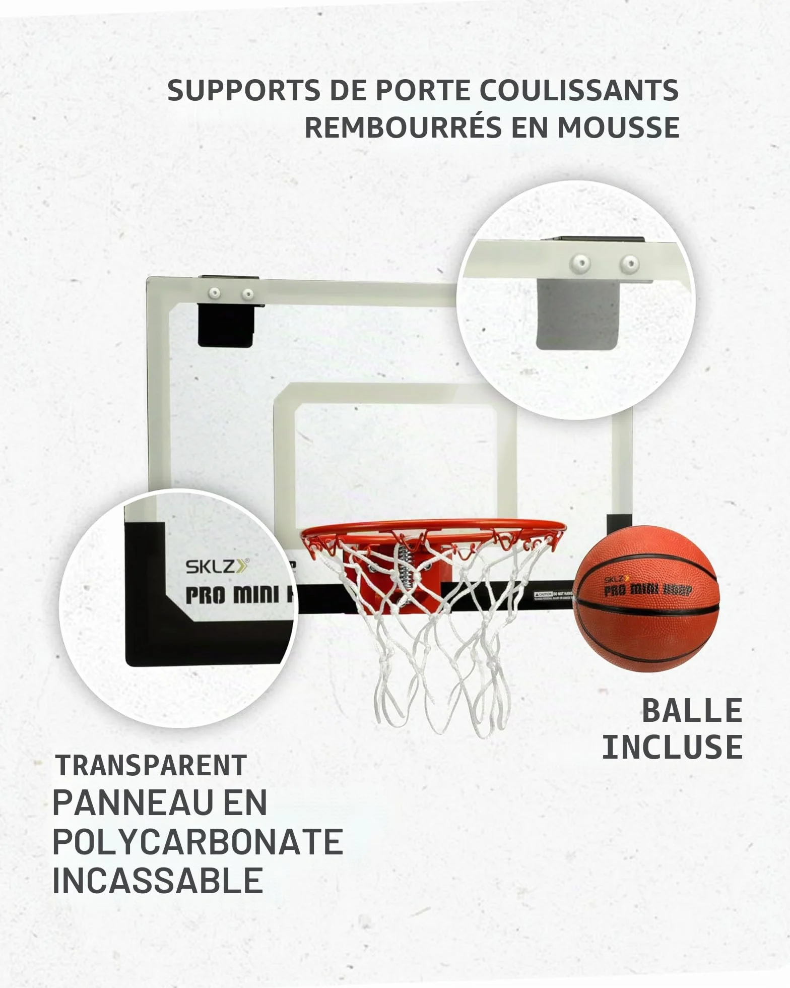 SKLZ Pro Mini Hoop - Koszykówka z Panneau Antichoc