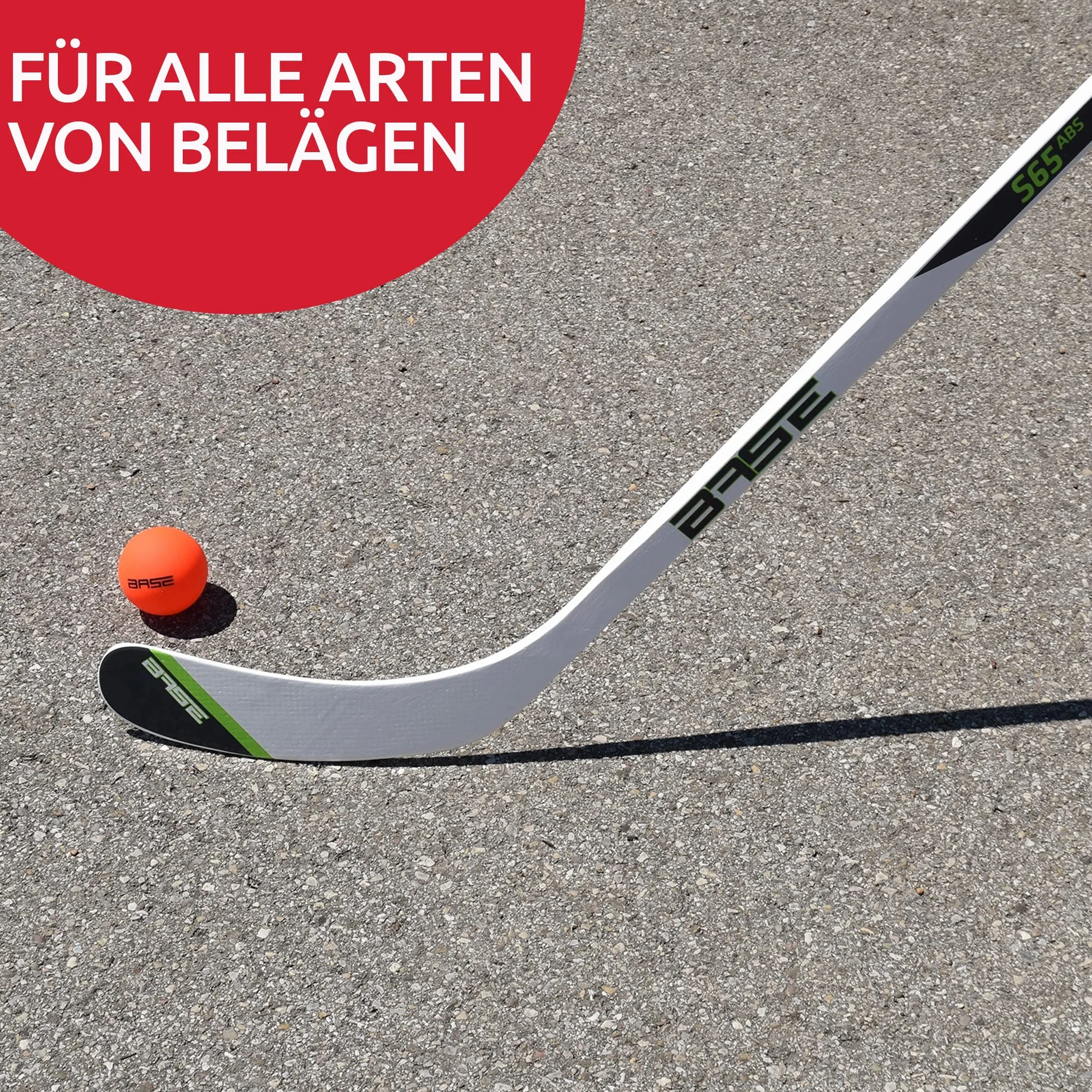 Ballon de Hockey de Rue Dureté Dure 6,5 cm Orange pour Tous Les Revêtements
