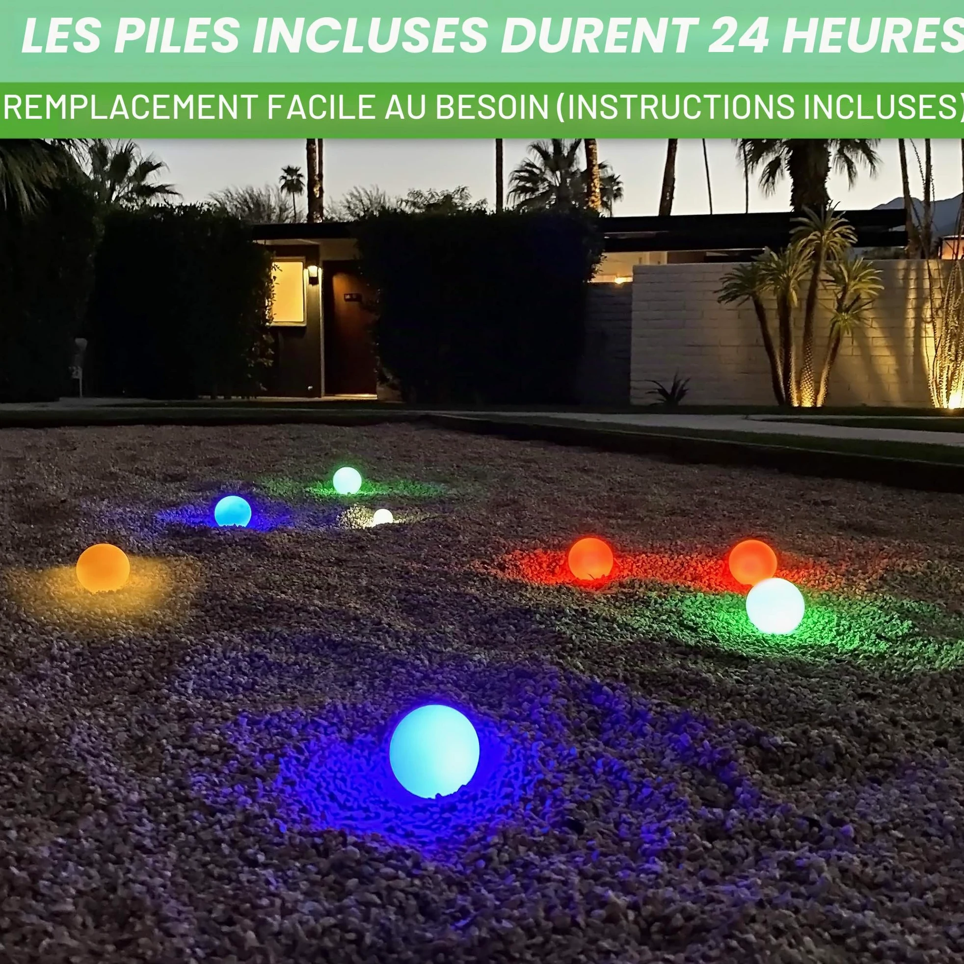 GoSports Jeu de Boules de pétanque LED – Comprend 8 Boules Lumineuses de pétanque, Pallino, étui et Corde à mesurer – Choisissez 85 mm ou 100 mm