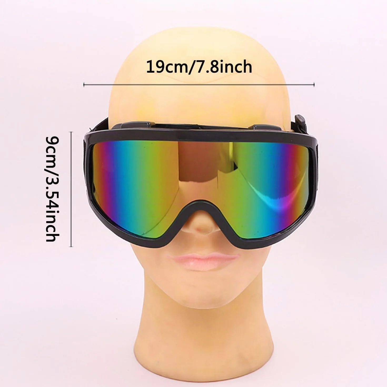 Lunettes de ski anti-buée protection UV unisexe
