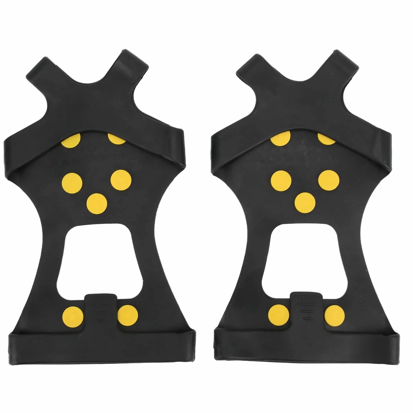 Crampons d'escalade sur Neige 10 Dents Antidérapants Acier Inoxydable Noir