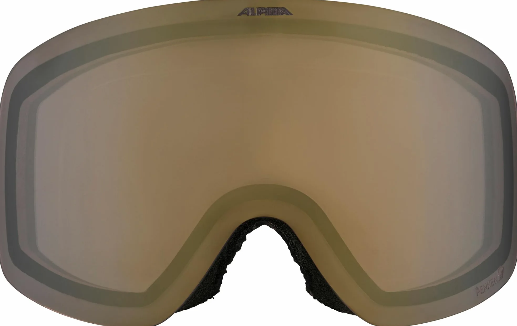ALPINA PENKEN Q-LITE - Masque de ski OTG miroité, contrastant et polarisé avec protection UV pour adultes, black matt