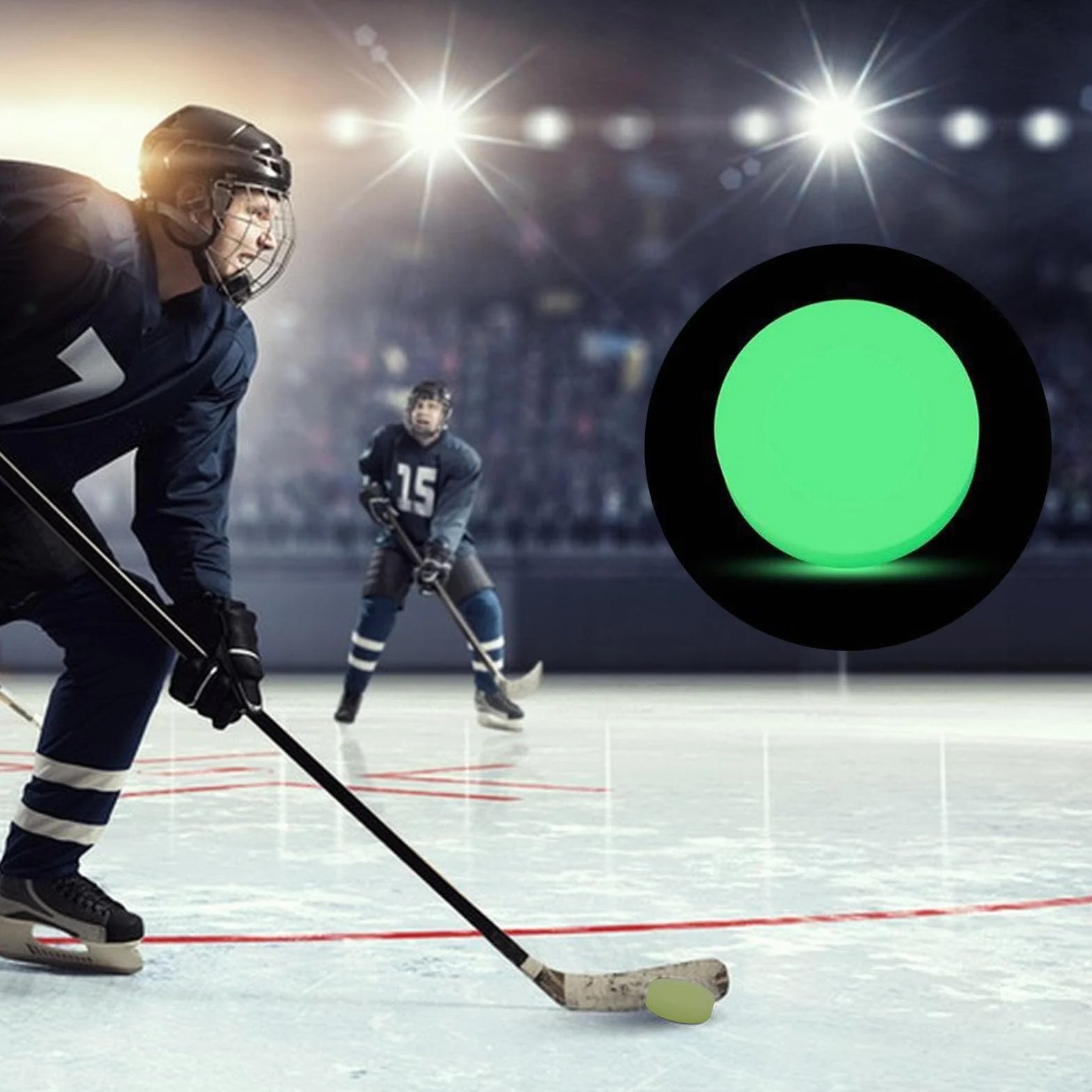 Hockey Puck PVC 9x9x3cm Practice Ice Ball Street Hockey Balls Durable Smooth Indoor Outdoor Training