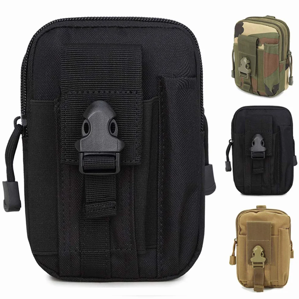 ZhaoCo Sac Tactique Ceinture Molle Nylon EDC pour Randonnée Voyage Sport Plein-air