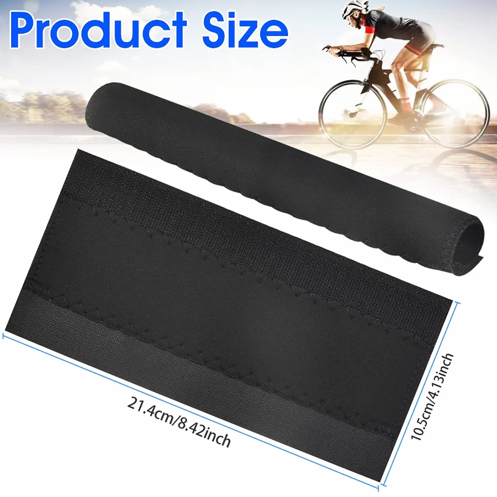 Protecteurs de Cadre de Vélo Autocollants de Chaîne Noir Protection VTT 22x10.5cm 4 PCS
