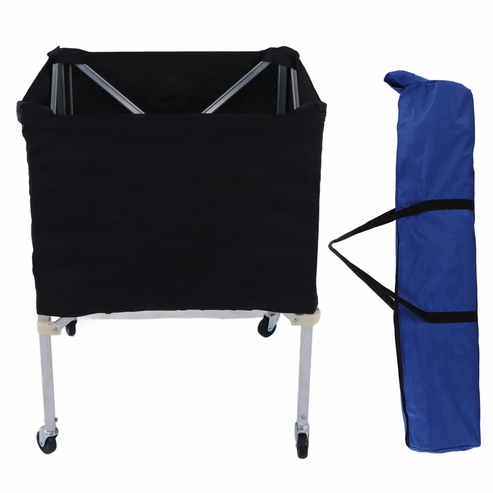 Naroote Chariot de Volley-Ball avec Roues, Chariot de Tennis Chariot de Tennis Chariot de Balle à Roues Chariot de Rangement de Balle Portable Pliable pour Basket-Ball Football Volley-Ball