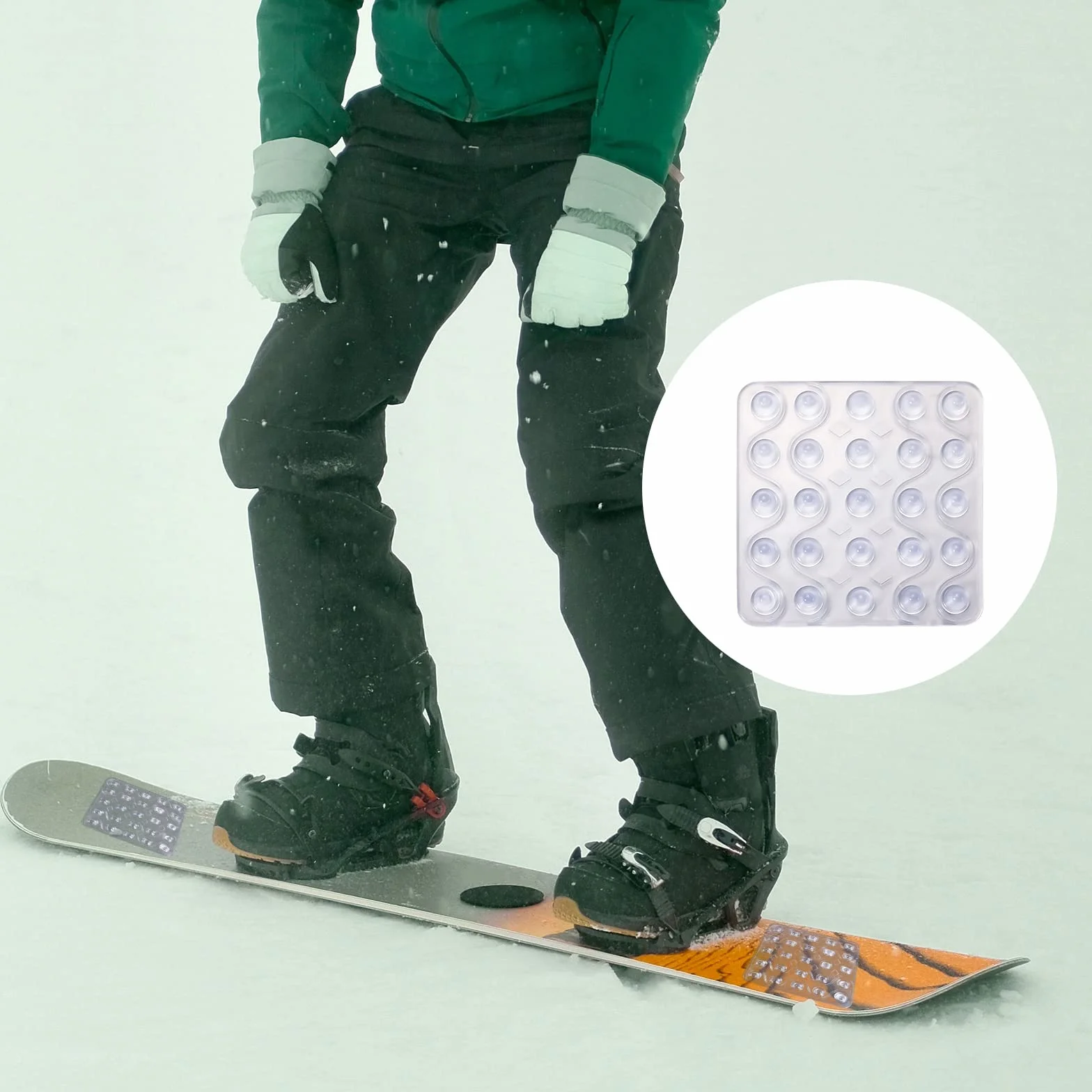 Stomp Pad Transparent Antidérapant Snowboard Grip Mat