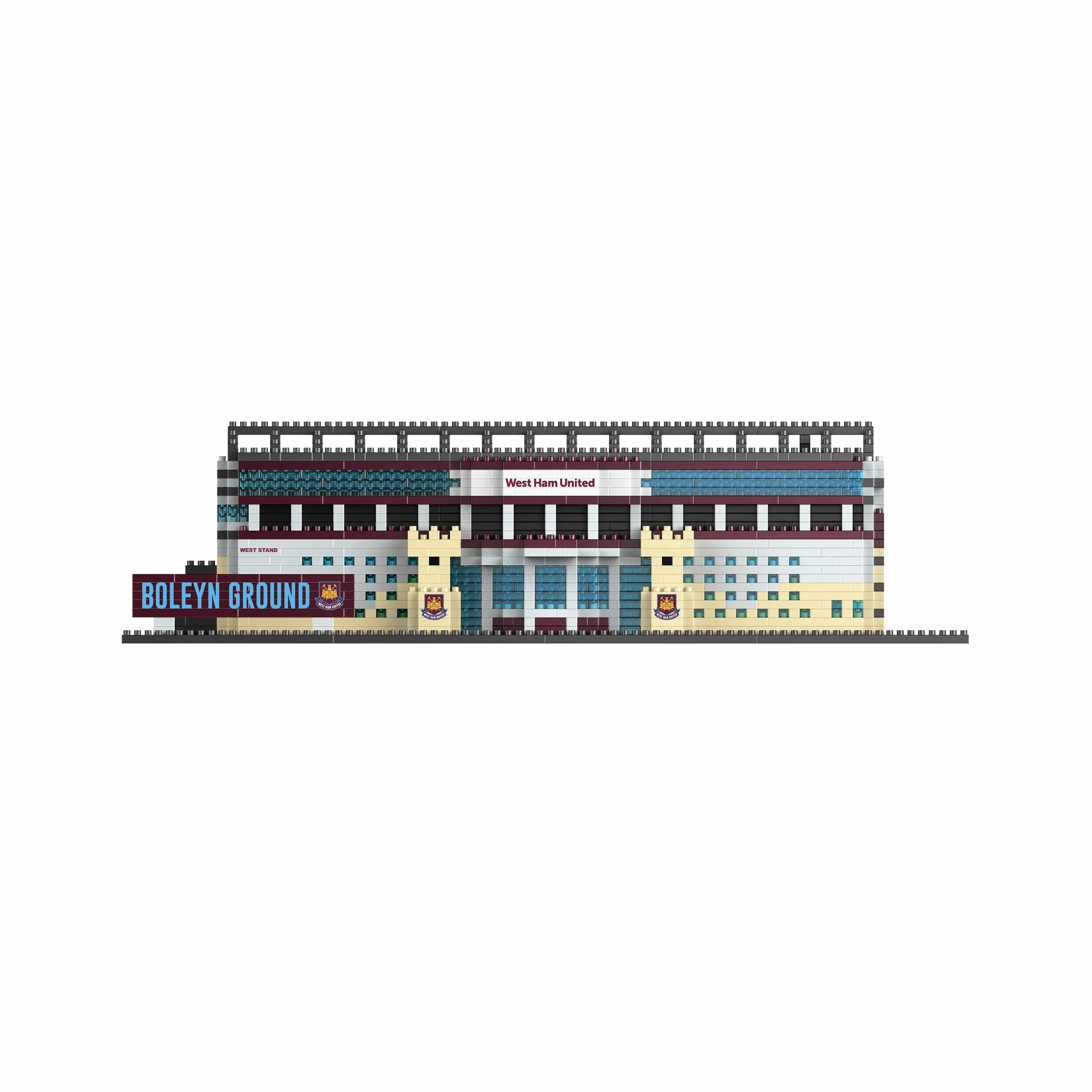 FOCO West Ham United The Boleyn Ground FC BRXLZ-Steine 3D-Fußballstadion BAU-Set