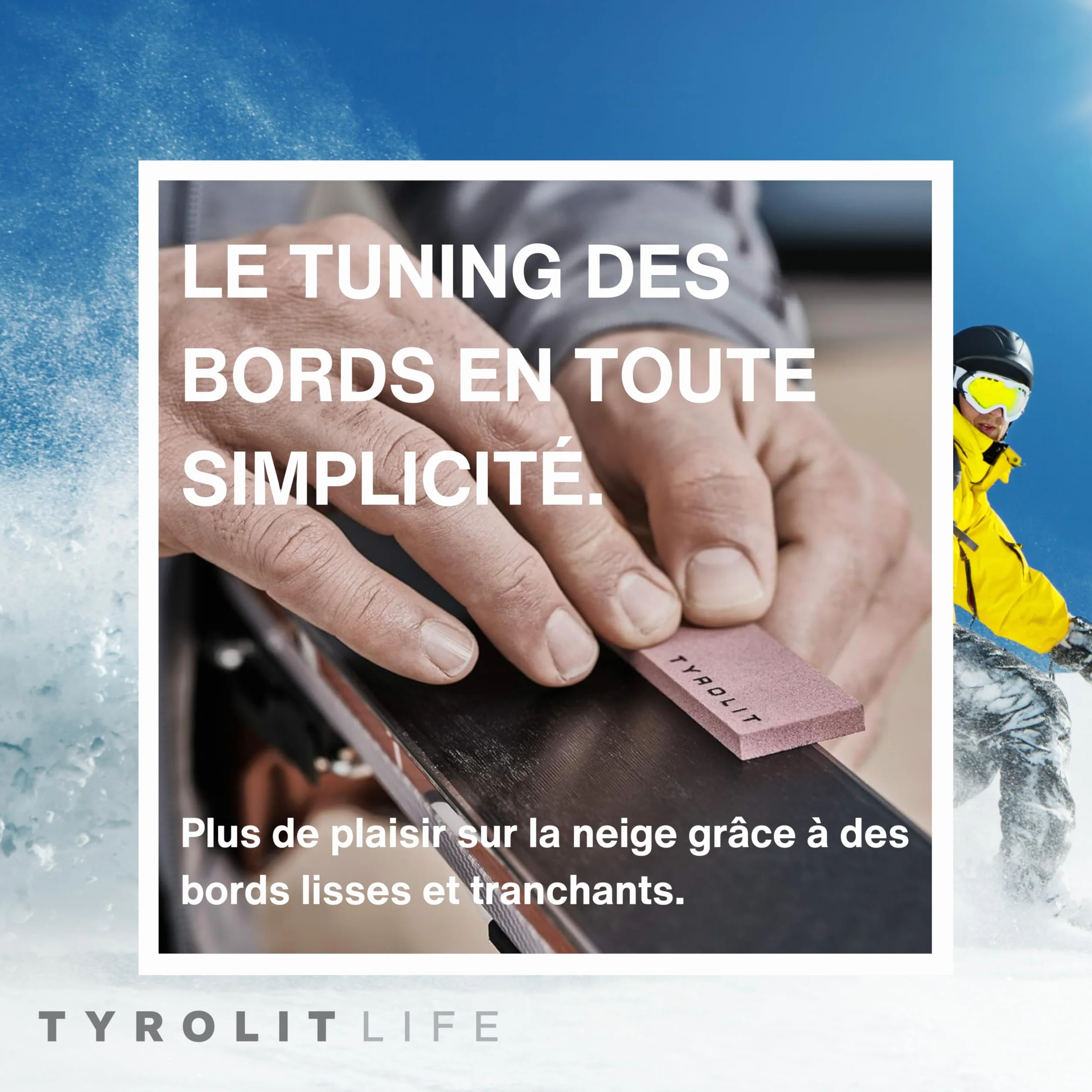 Tyrolit Life Lime à Bords Ski et Snowboard Lot de 3 Céramique Affûtage