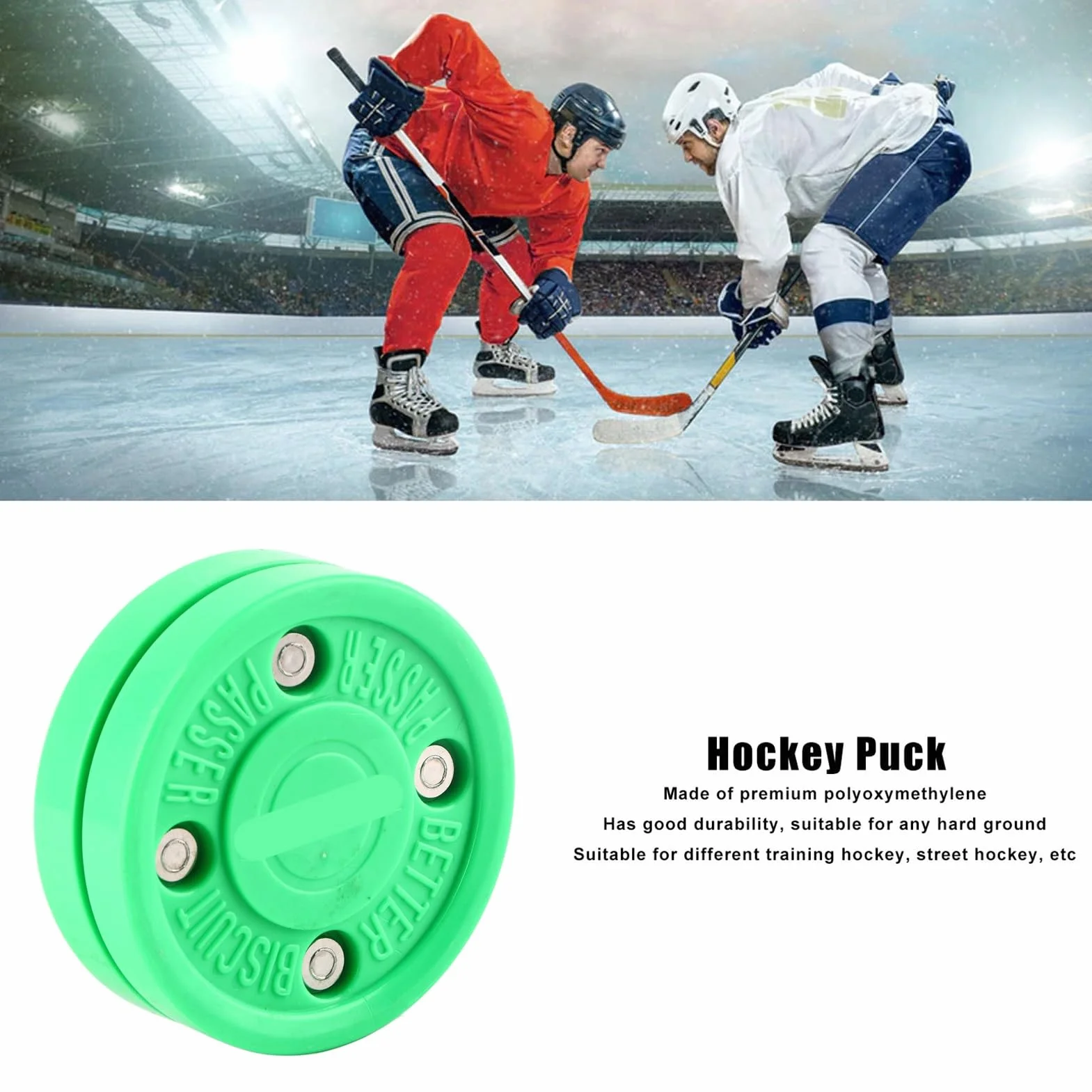 Rondelle de Hockey sur Glace 7,5cm Absorption des Chocs pour Entraînement