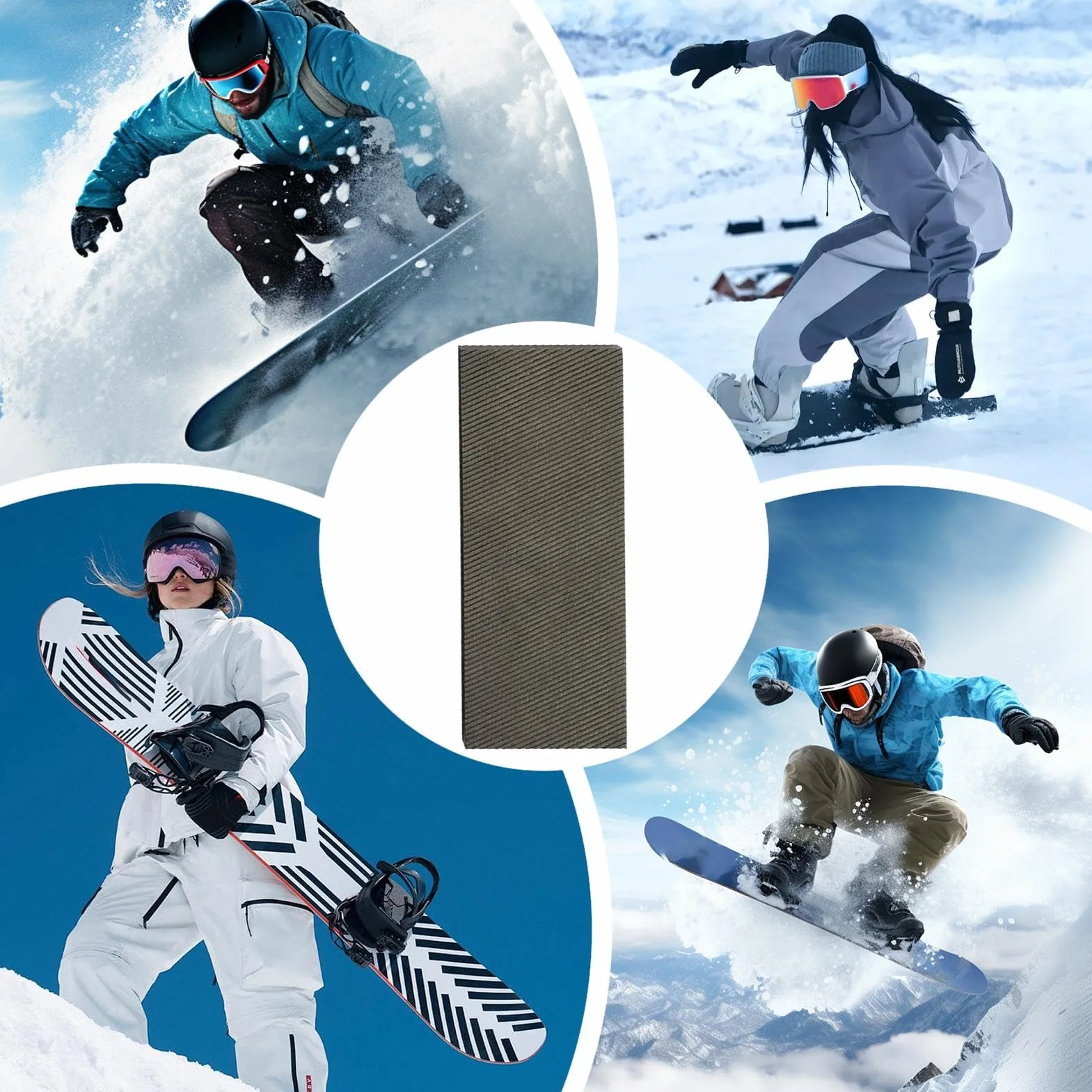 Lime d'affûtage des bords de snowboard - Ski - Biseauté 11 dents - 7 x 2,8 cm - Outil de meulage