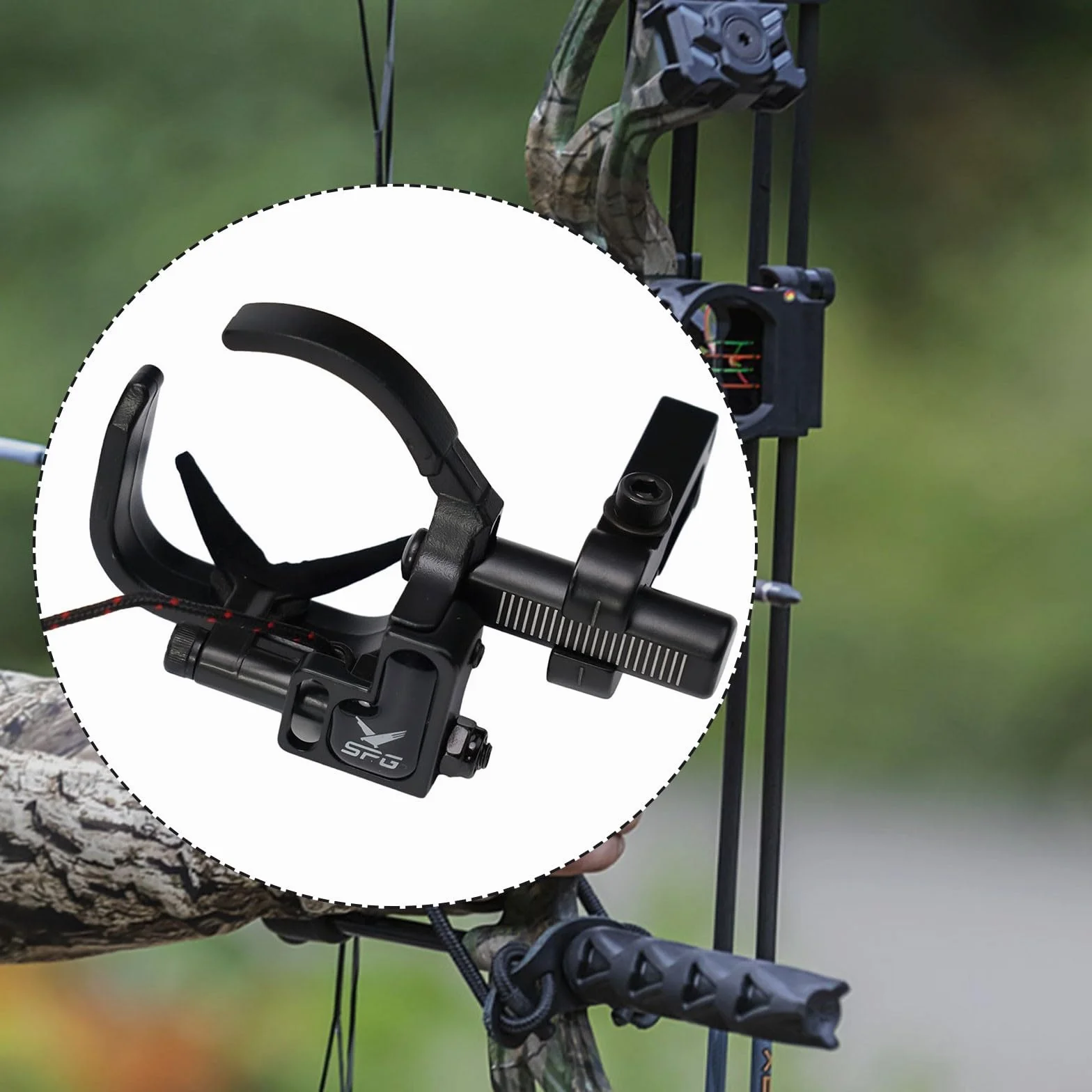 Repose-flèche Drop Away pour arc à poulies réglable 4 positions alliage aluminium