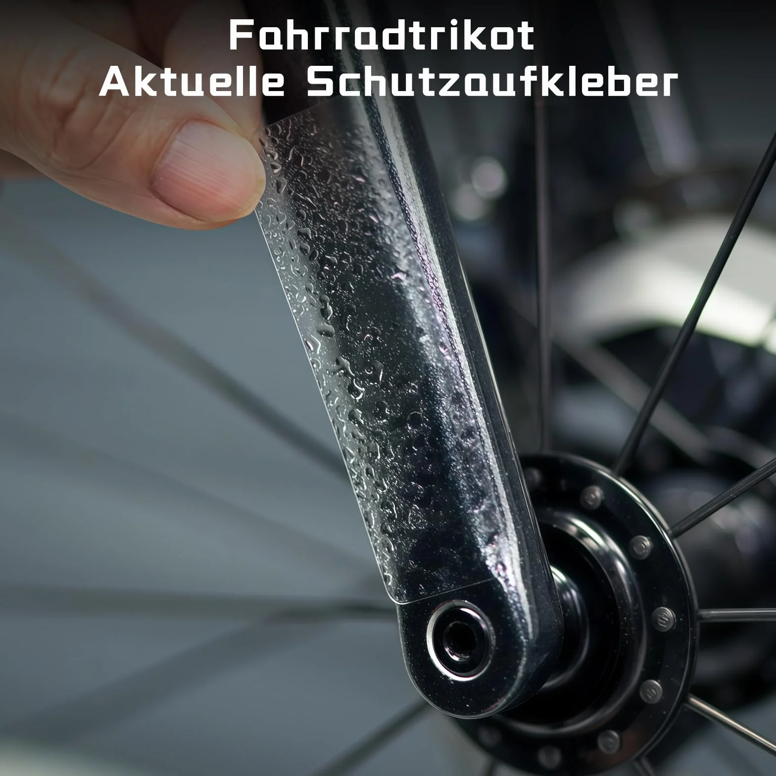 Lot de 2 autocollants de protection pour cadre de vélo, film de protection de peinture