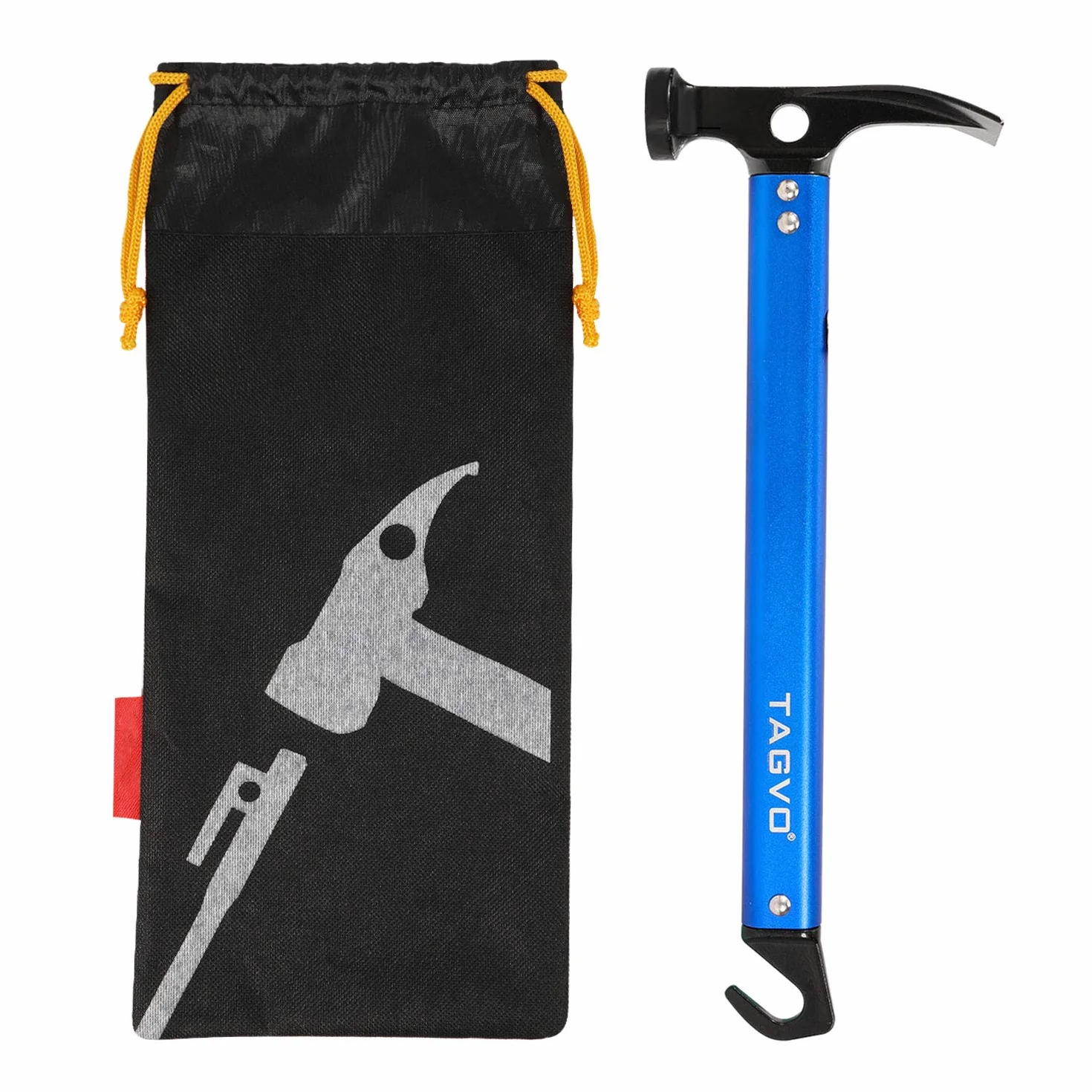 TAGVO Marteau de Camping en Aluminium Multifonctionnel pour Tente
