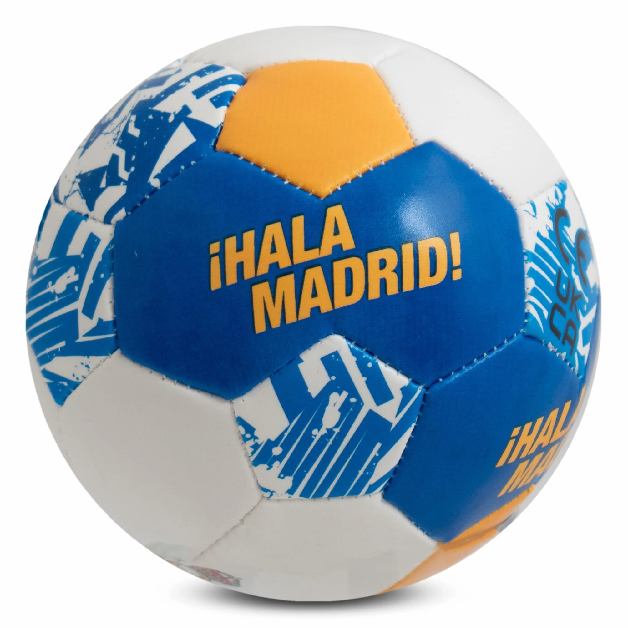 Real Madrid CF Hy-Pro Mini balle souple 10,2 cm blanc bleu