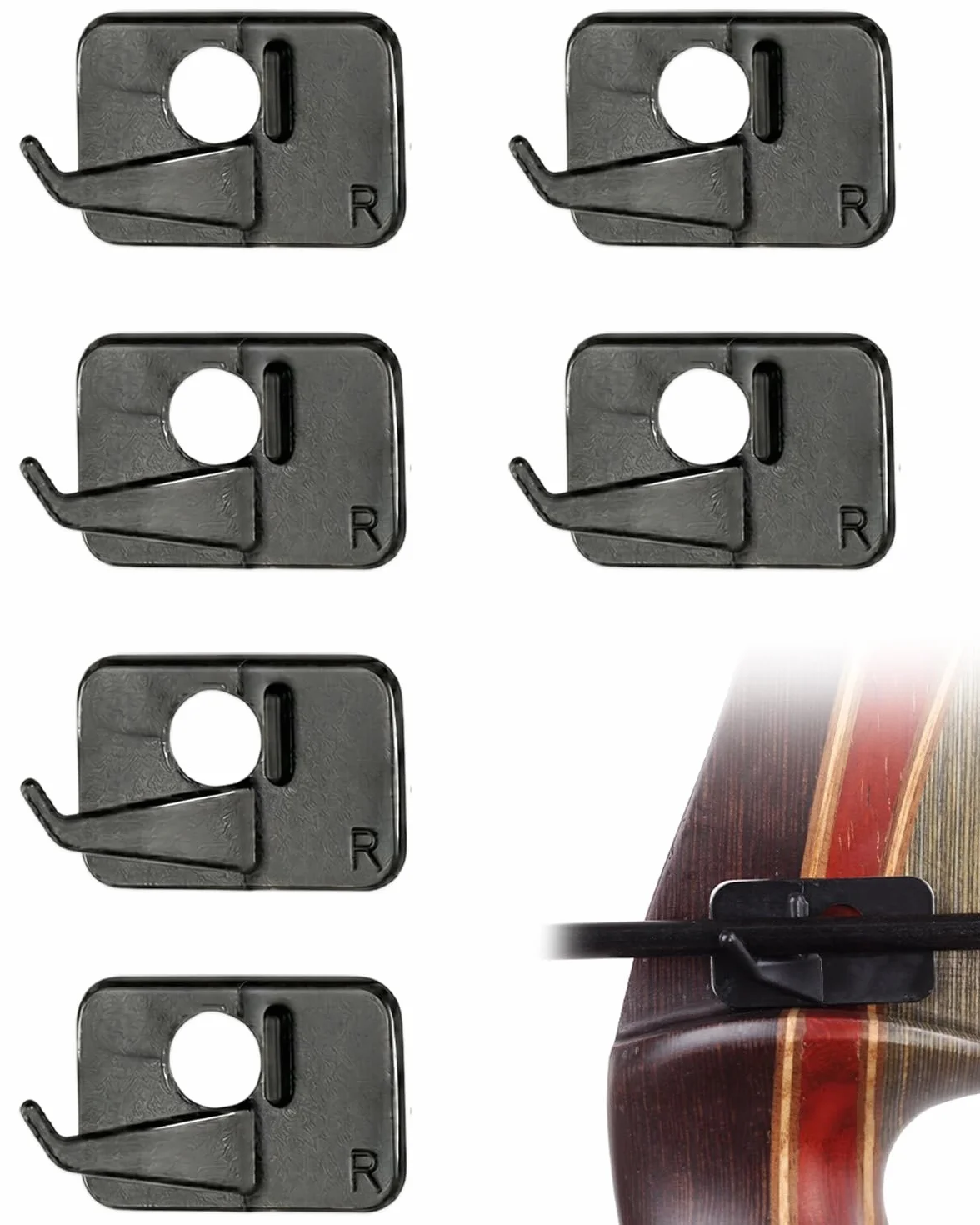 Repose-Flèche Auto-Adhésif en Plastique pour Arc Recurve, 6 Pièces, Guidage Stable & Précis pour Tir à l'Arc