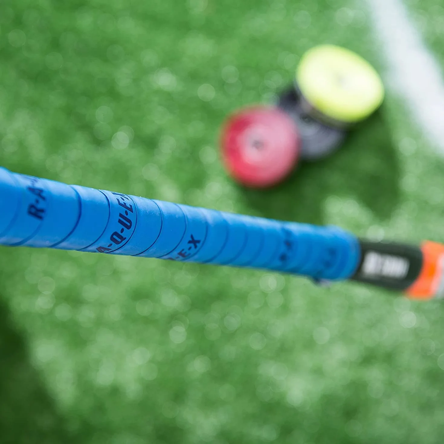 Raquex Grip adhésif molletonné en PU pour Crosse de Hockey, Ultra Collant, Doux et Absorbant, Dos Auto-adhésif, Extra Long (Noir)