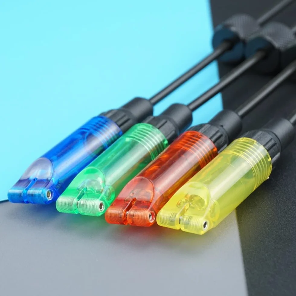 Swinger pêche carpe LED 2,5 mm détachable indicateur touche lot 4