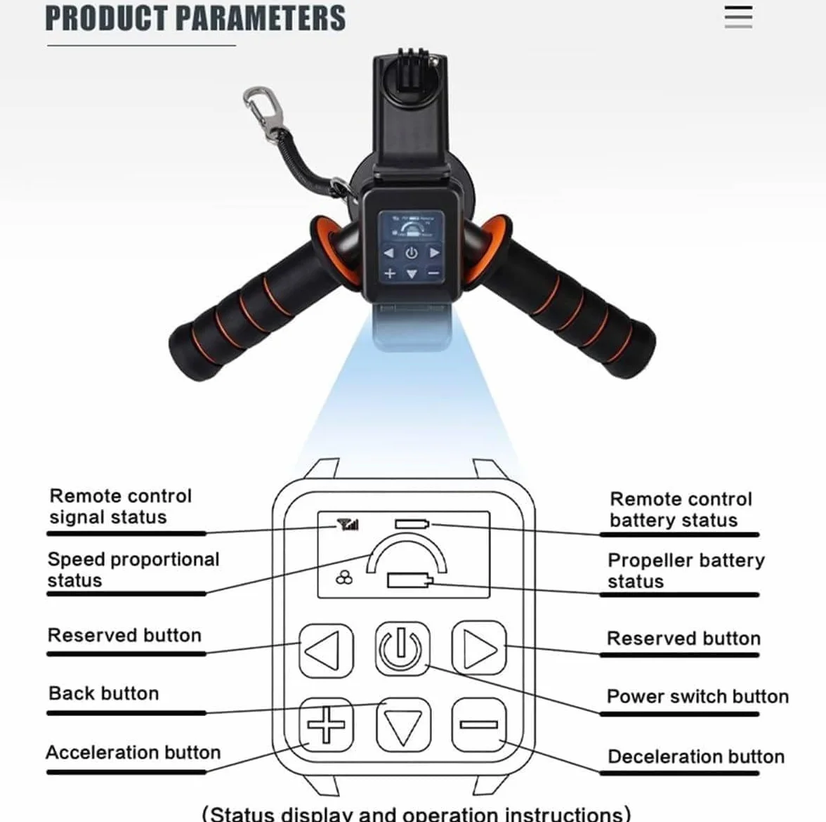 Scooter sous-marin 2025 Moteur 700W 12km/h Batterie Amovible 16Ah Autonomie 3h20 Profondeur 40m
