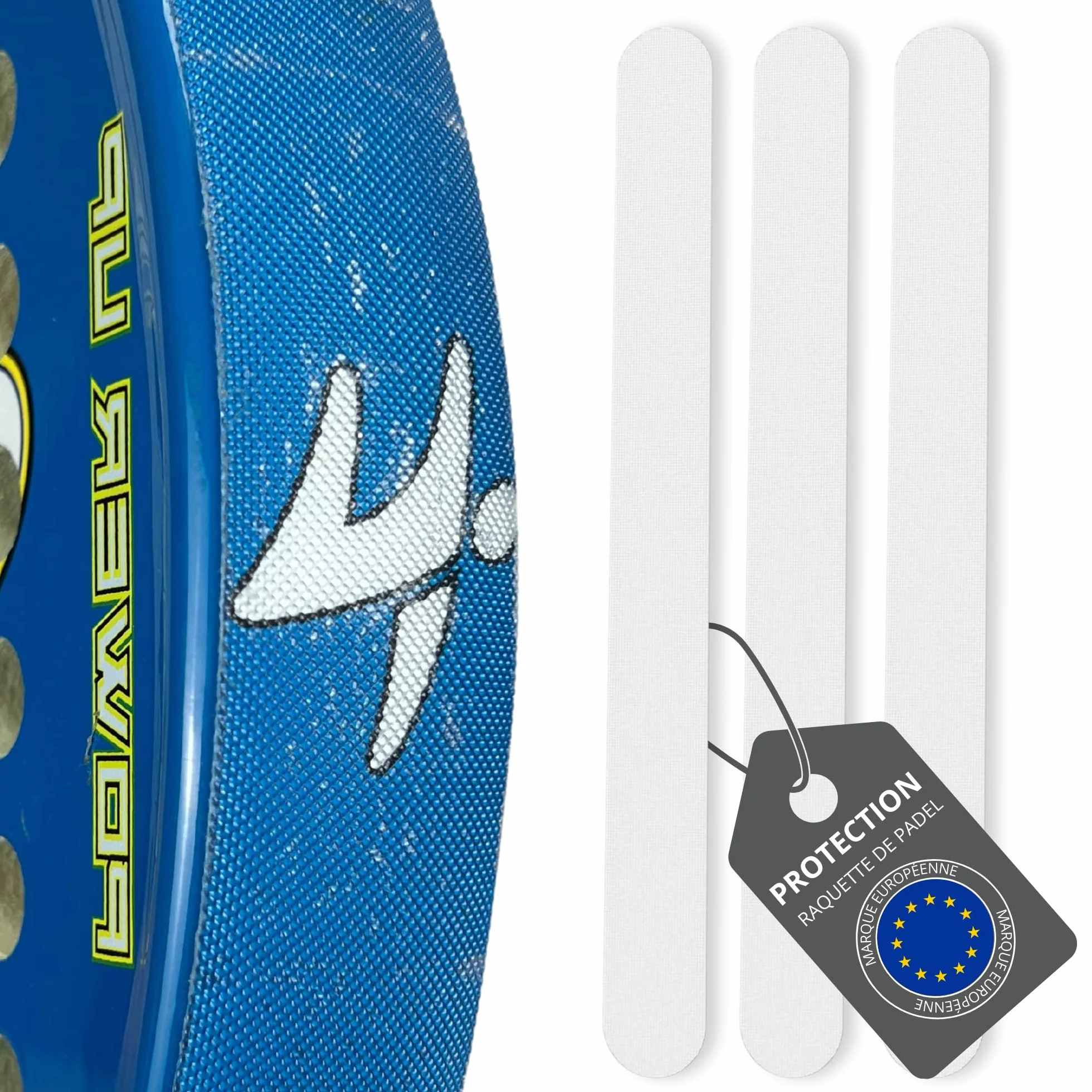 Raquette de Padel Protection Transparent Rugueux - Accessoire Multi-granulés en Silicone