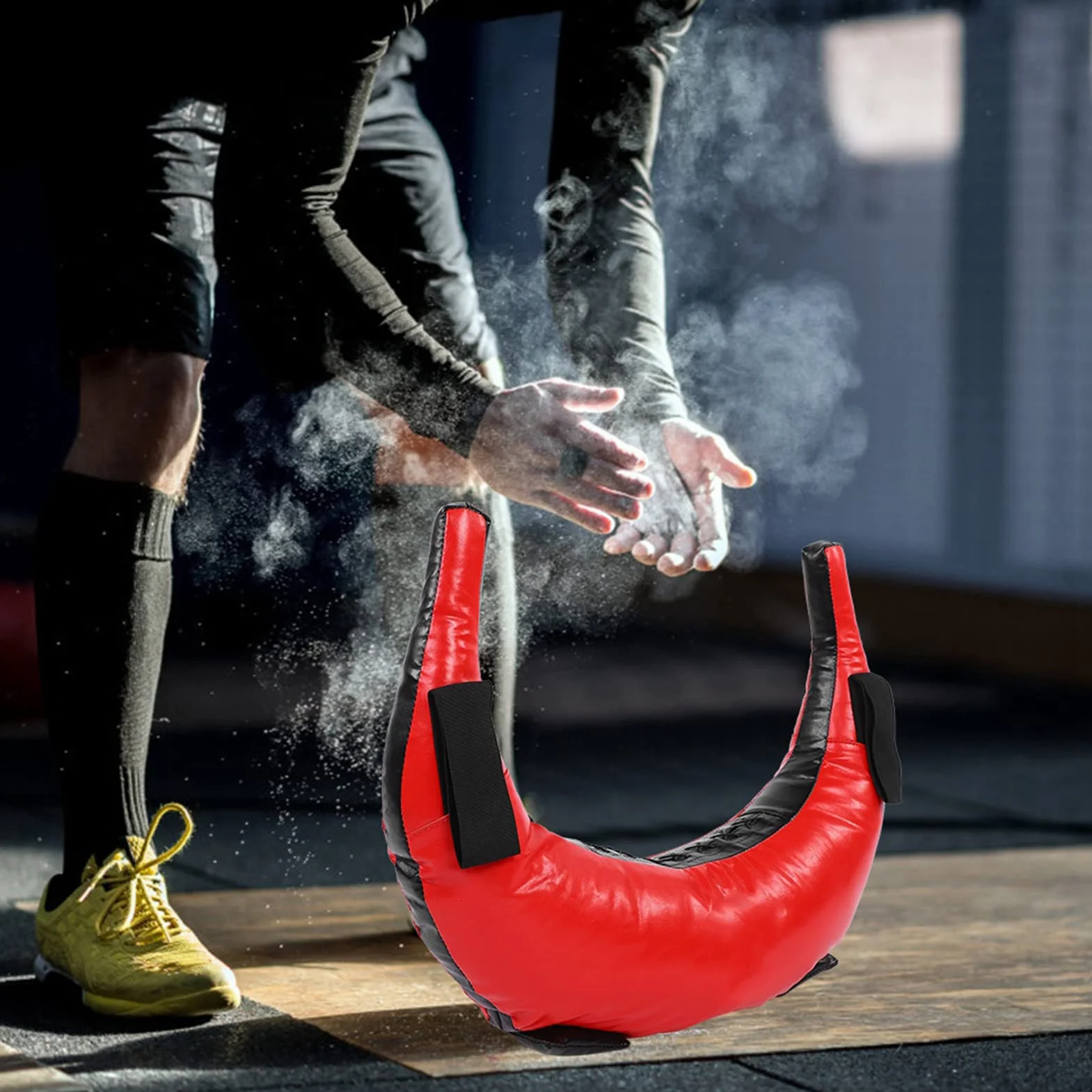 Sac de Puissance de Fitness en Cuir Synthétique 5-25 Kg avec Poignées
