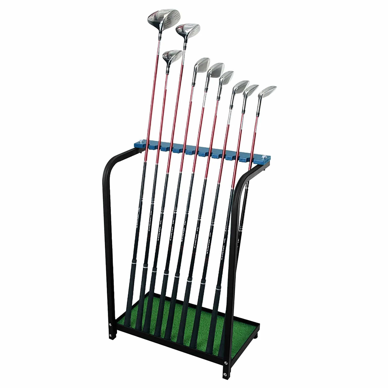 Organisateur de clubs de golf en métal pour 9 clubs