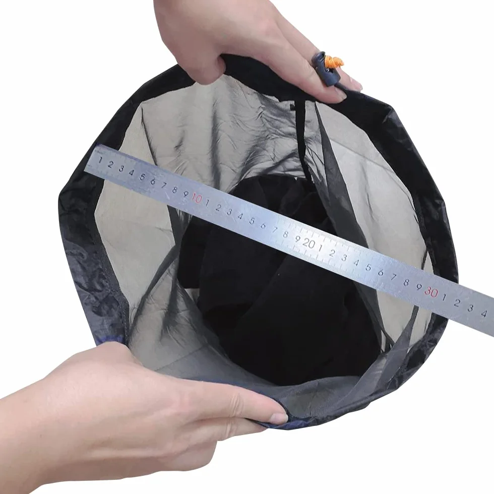 Sac Filet de Nylon Ultralight, Sac Maille Cordon, Rangement Camping Randonnée