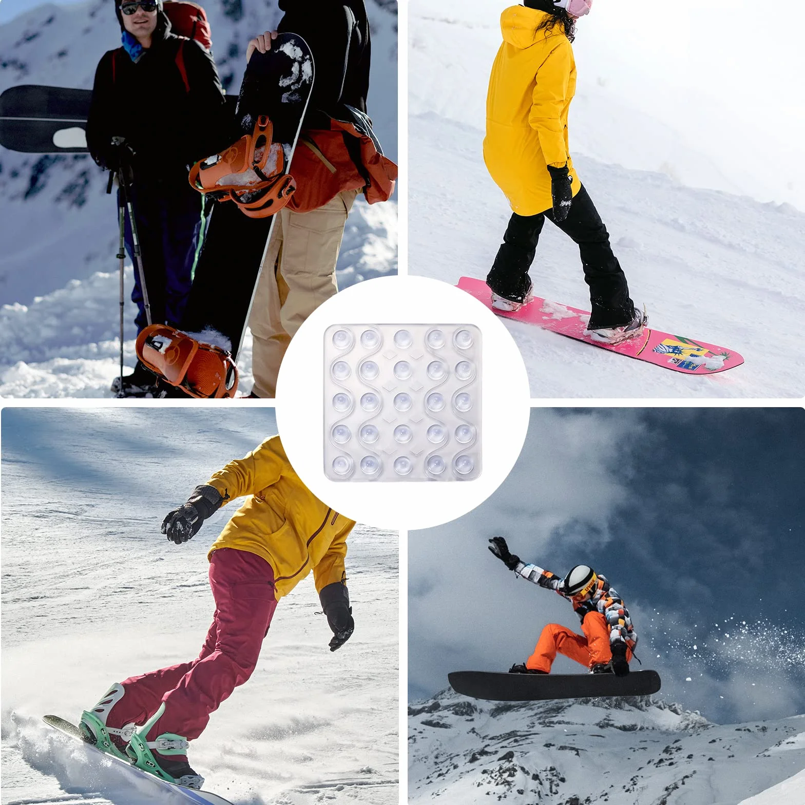 Stomp Pad Transparent Antidérapant Snowboard Grip Mat