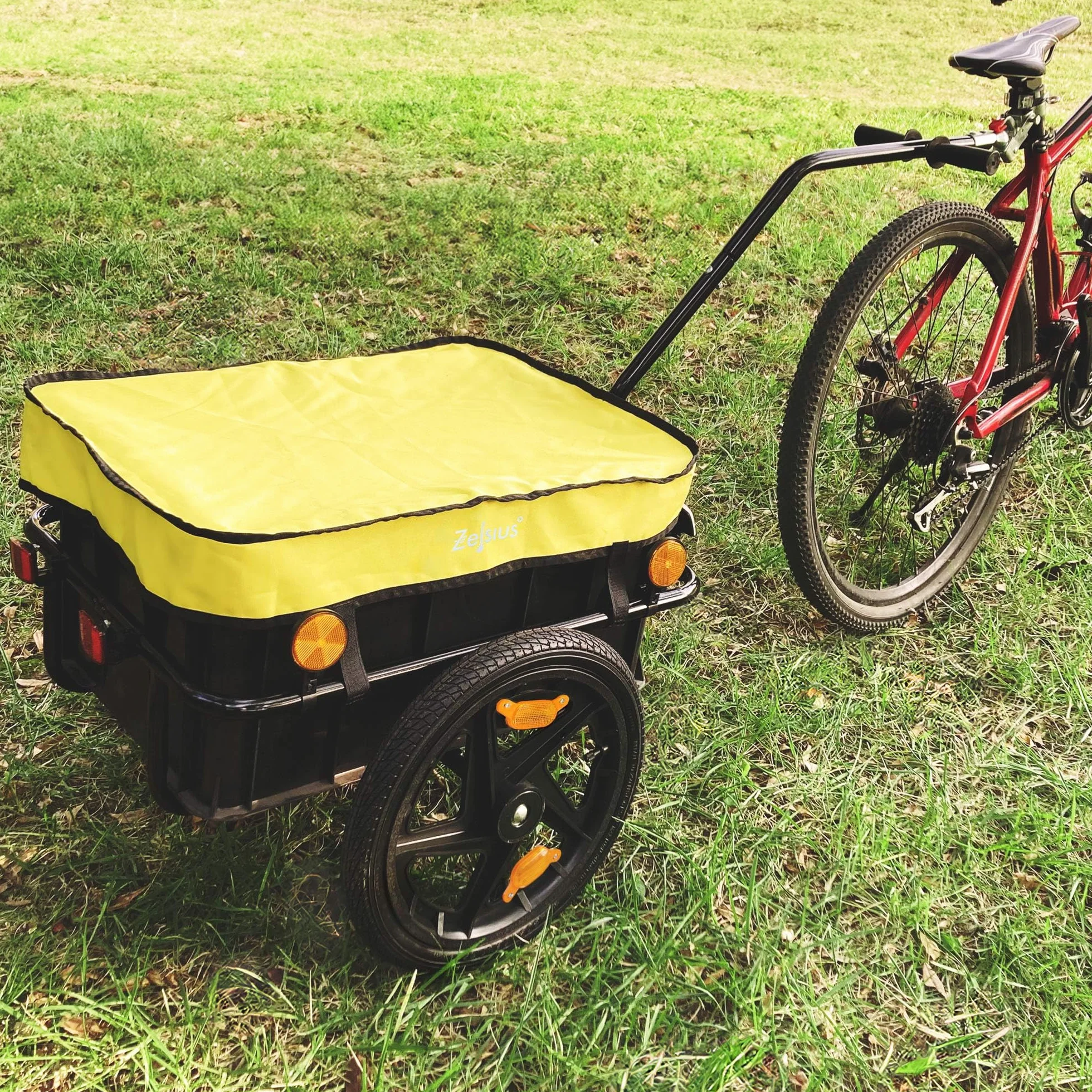 Zelsius Remorque vélo Cargo 68 litres Chariot de Transport