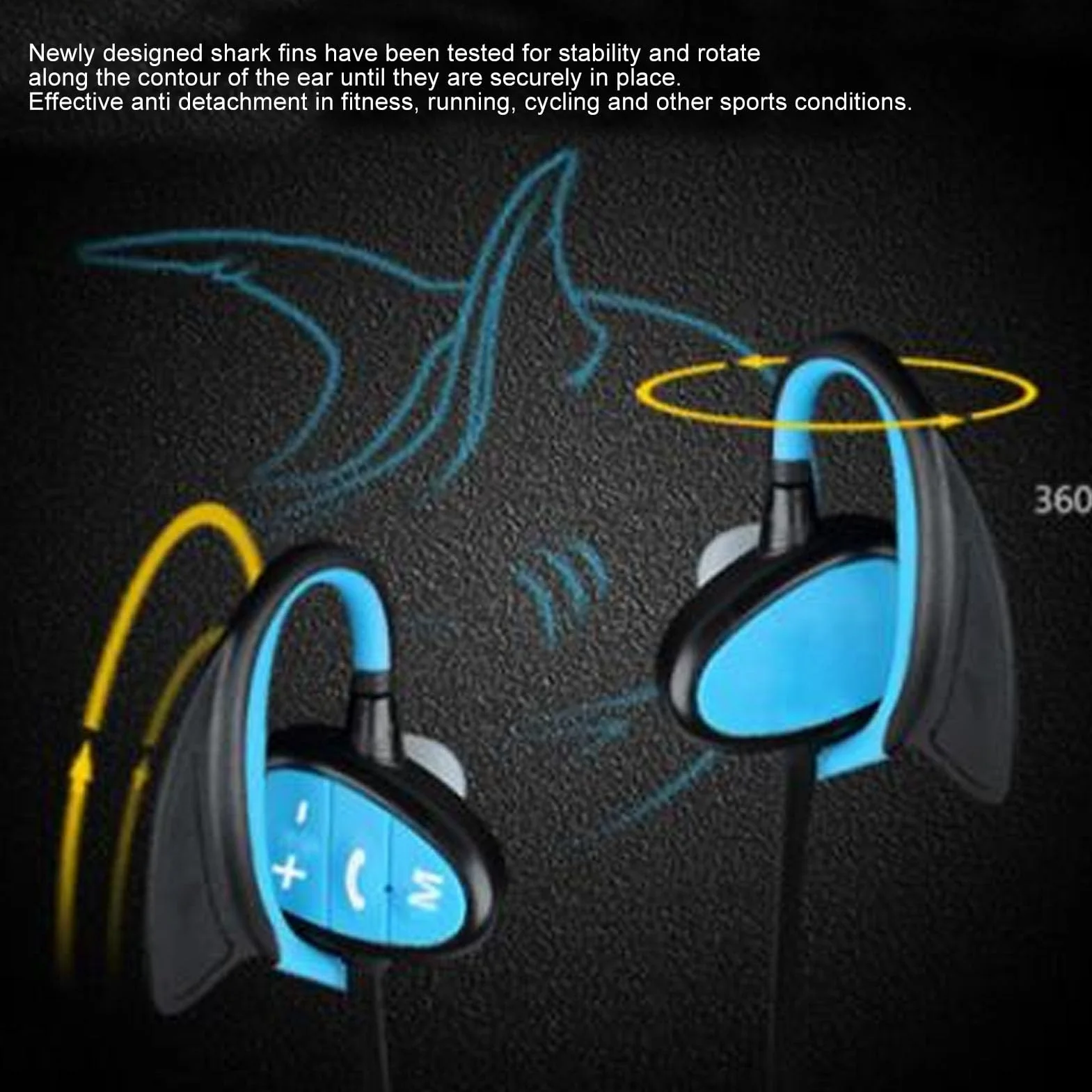 Écouteurs de Natation Étanches IPX8, Bluetooth Sport avec Réduction du Bruit