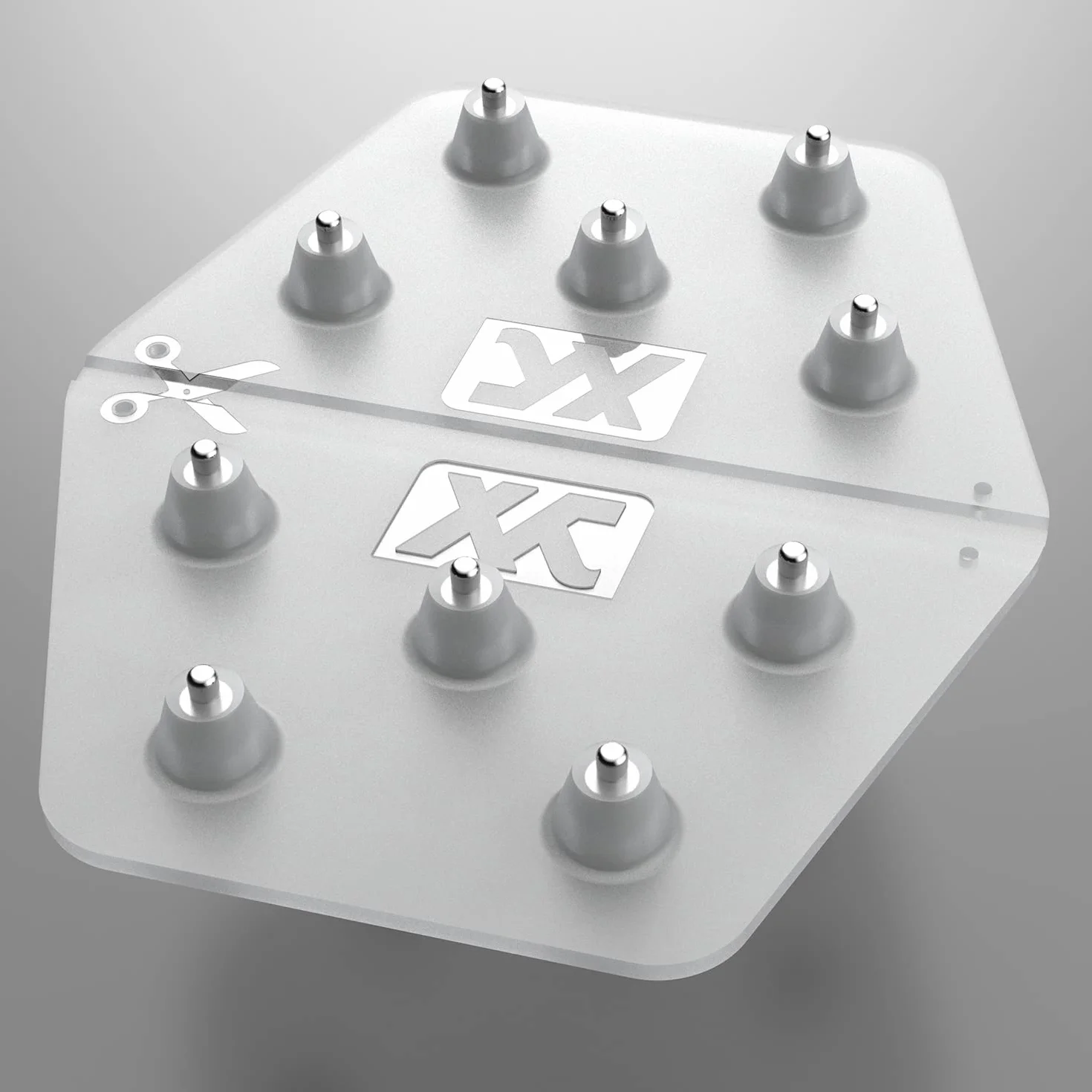 XCMAN Planche à Neige antidérapante en Aluminium 13 x 10,9 cm