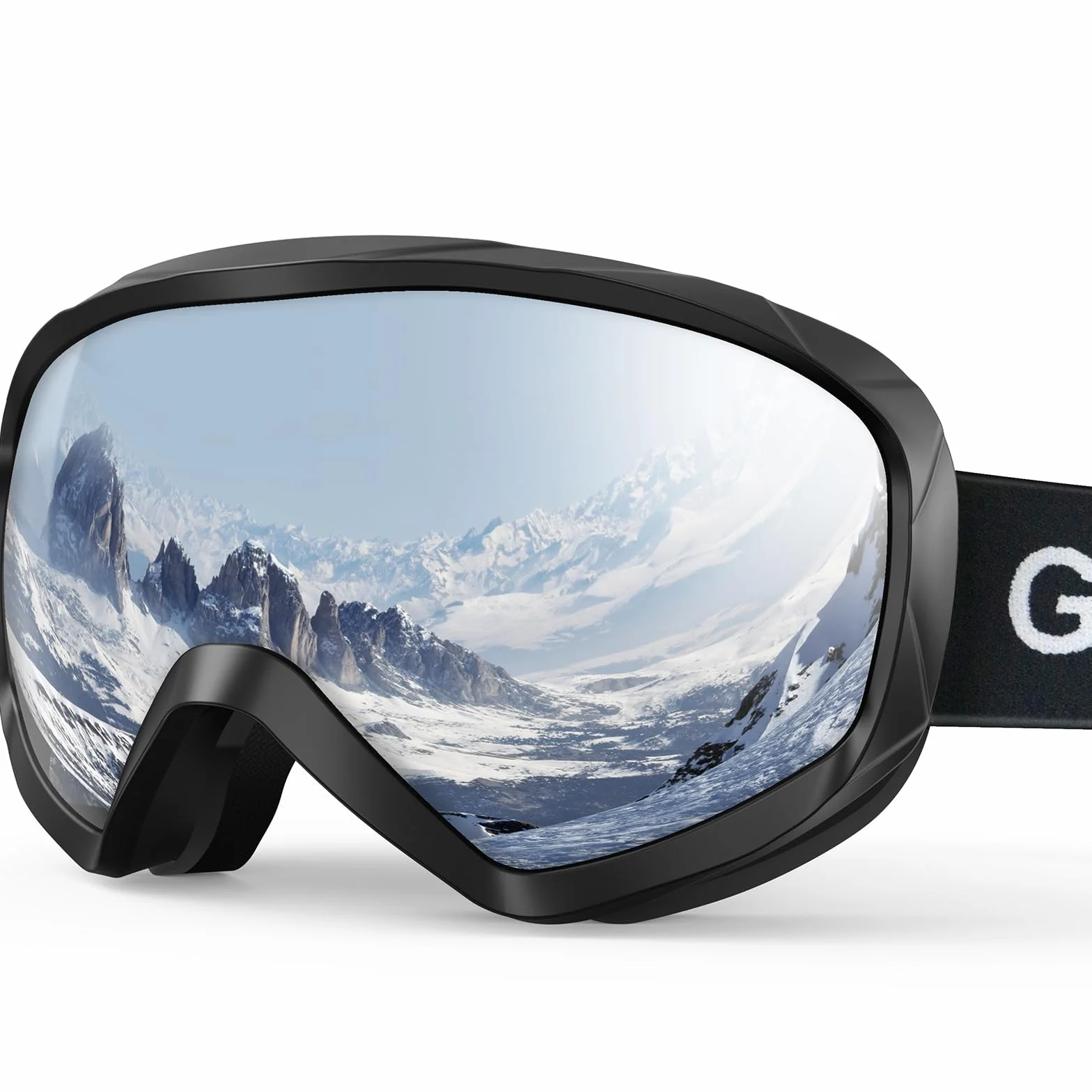 Masque de ski anti-buée avec étui à lunettes pour hommes femmes adolescents