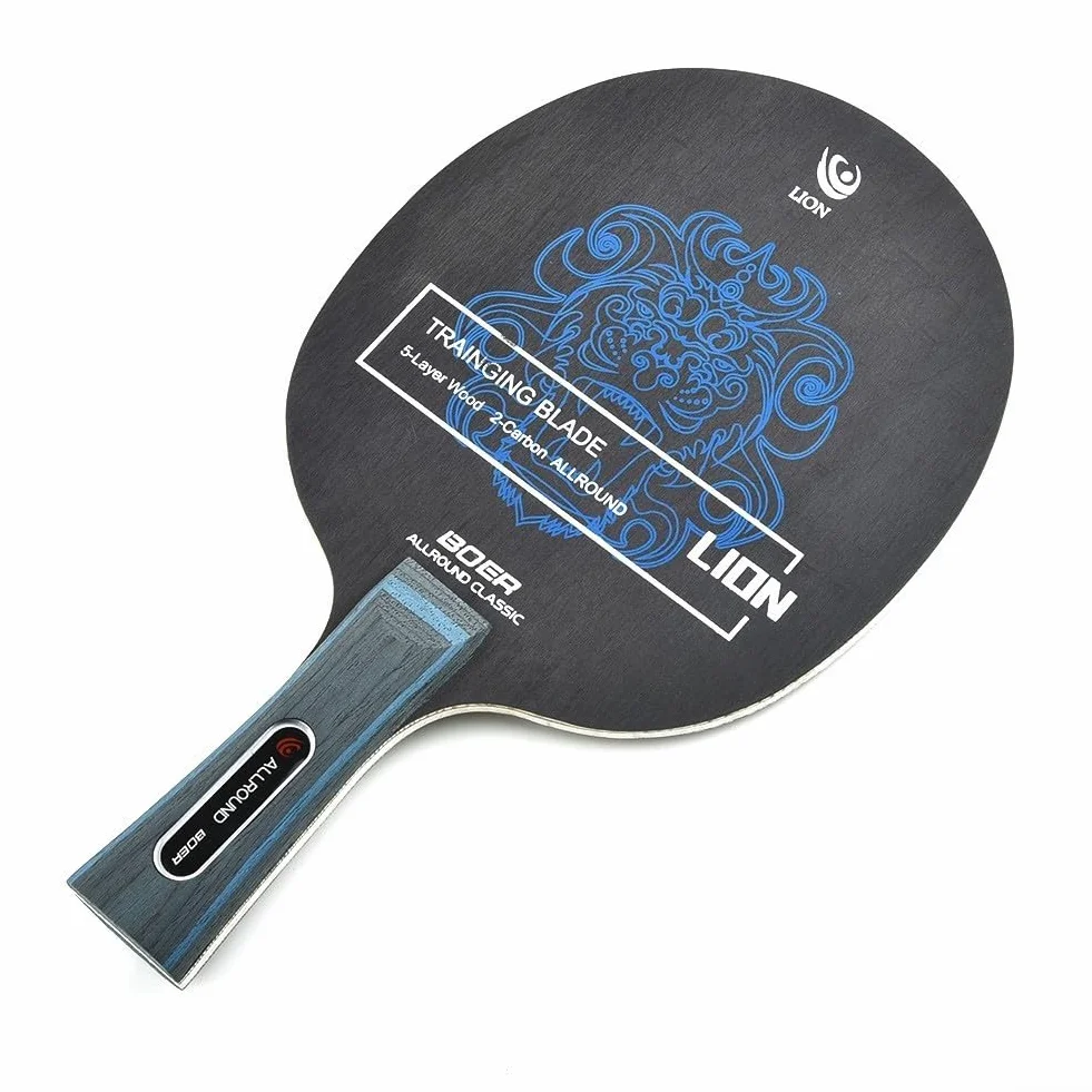 Lame pour Grip Pong Carbone Manche Long Table Ping Poplar Pin Paulownia Tennis Fibre Bois 90g Aramide Core 7 plis Horizontal