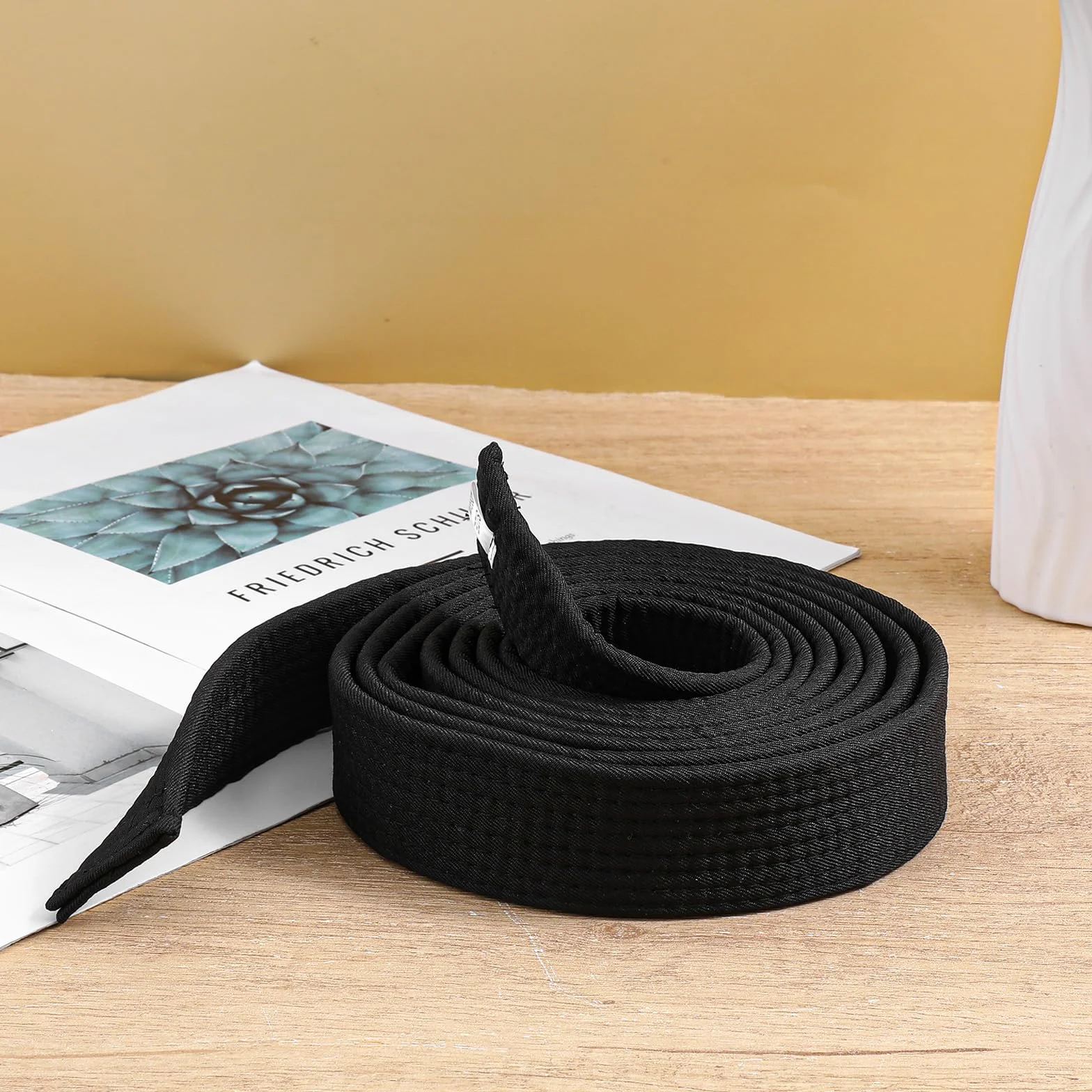 Ceinture de Jiu Jitsu 280 cm Coton Résistant Noir