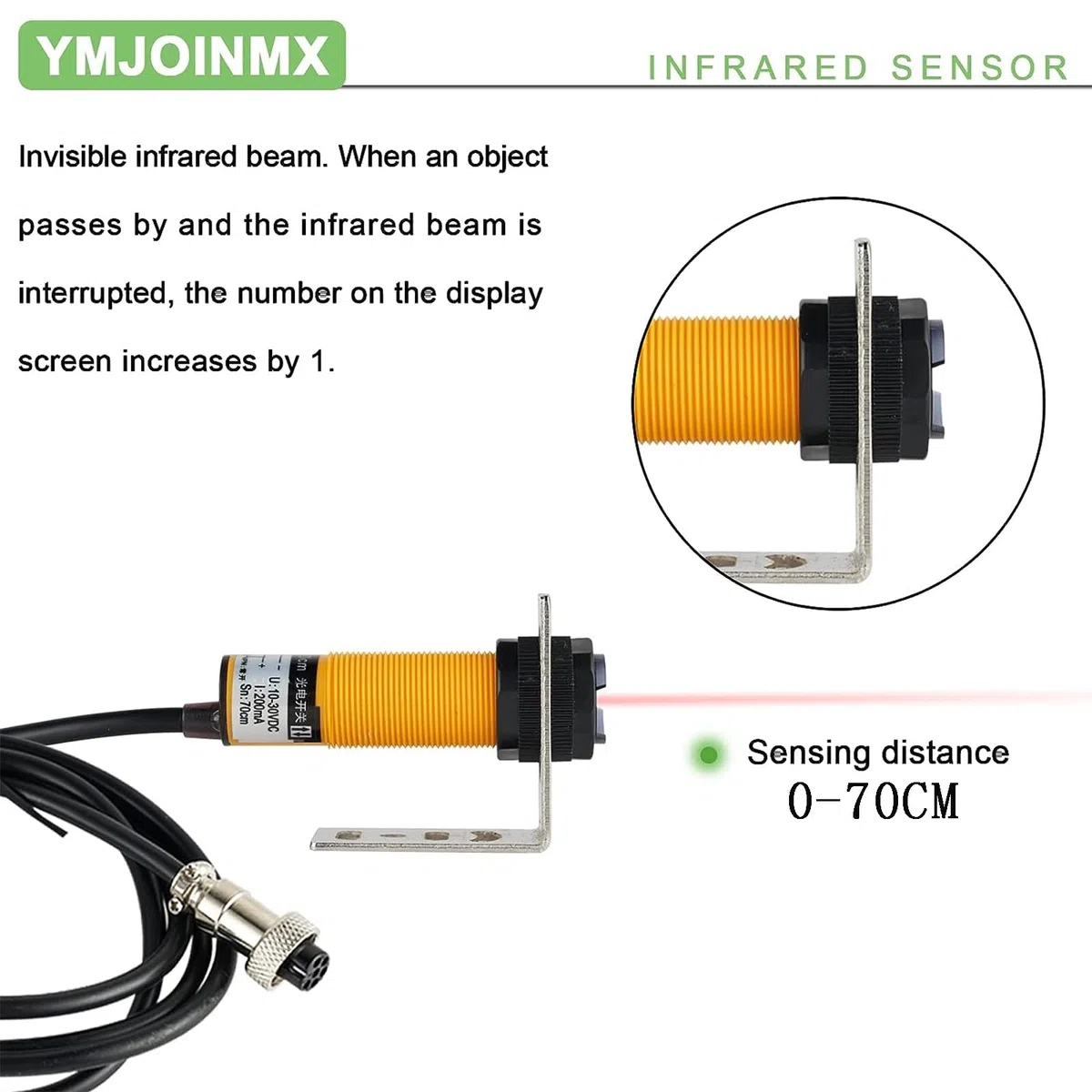 Compteur numérique électronique, totalisateur d'objets à sonde Unique avec télécommande, Affichage LED à 4 Chiffres jusqu'à 9999, adapté aux usines, ateliers, parkings, Bandes transporteuses, Lignes
