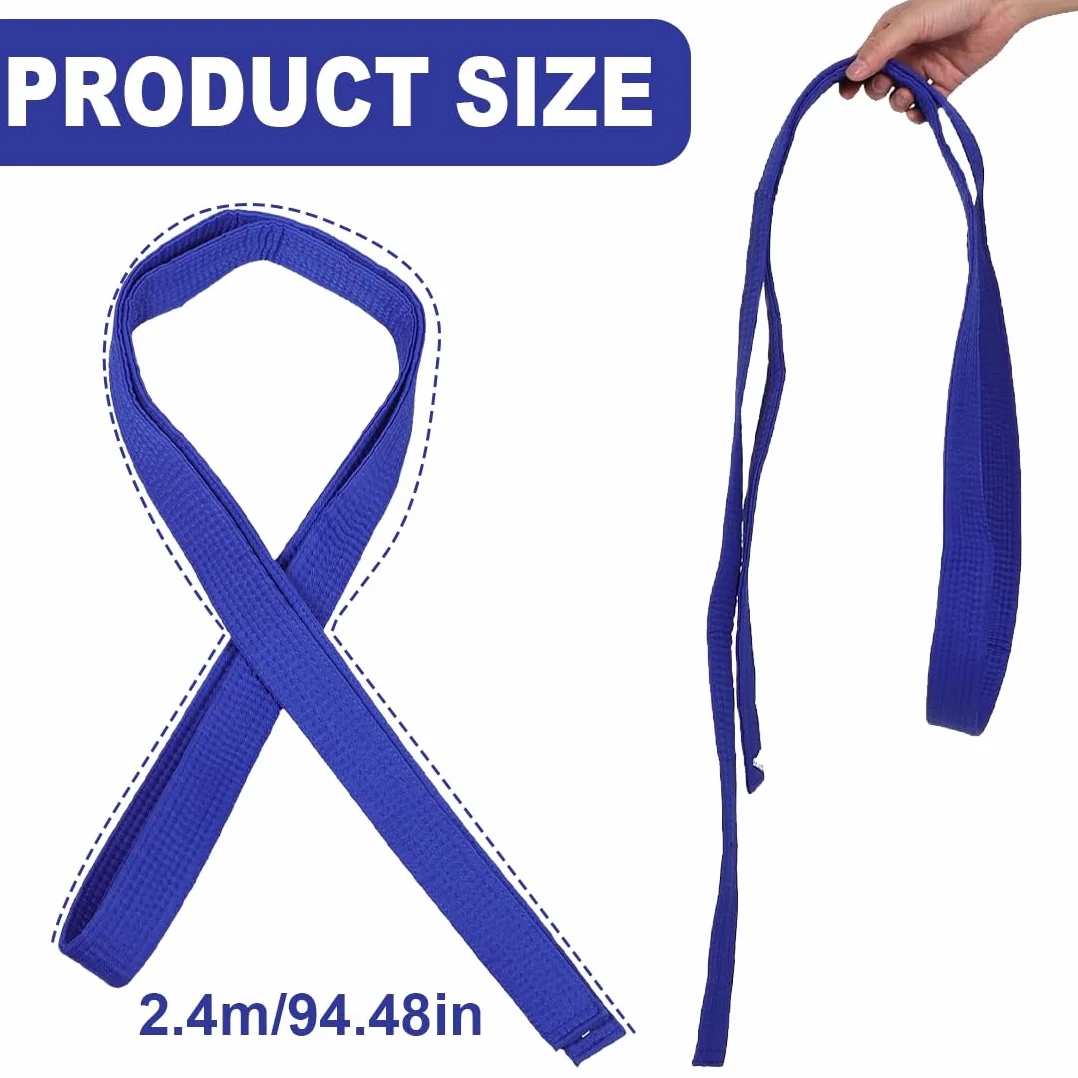 Ceinture de Taekwondo 240 cm Bleue Niveau 4