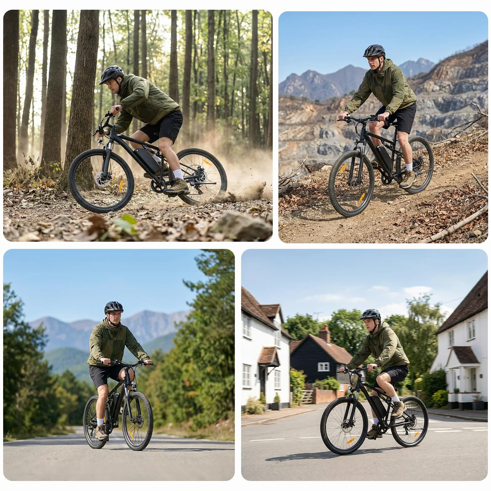 Touroll U2 Pro Vélo Électrique Homme 29" VTT 48V 15Ah 150KM 70Nm Freins à Disque Hydrauliques