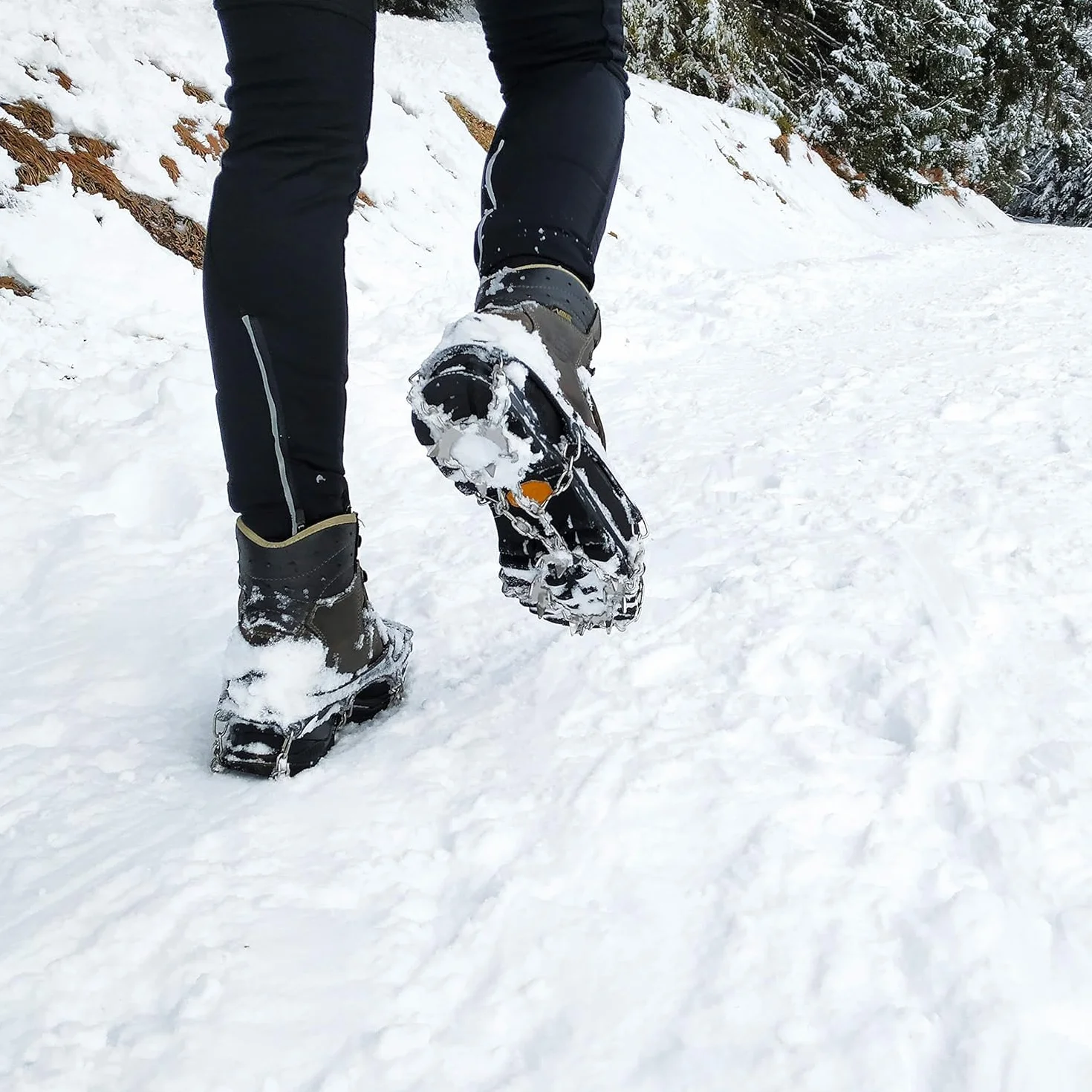 Crampons Neige Glace Chaussures Griffes Acier Sports Plein Air Randonnée Hiver