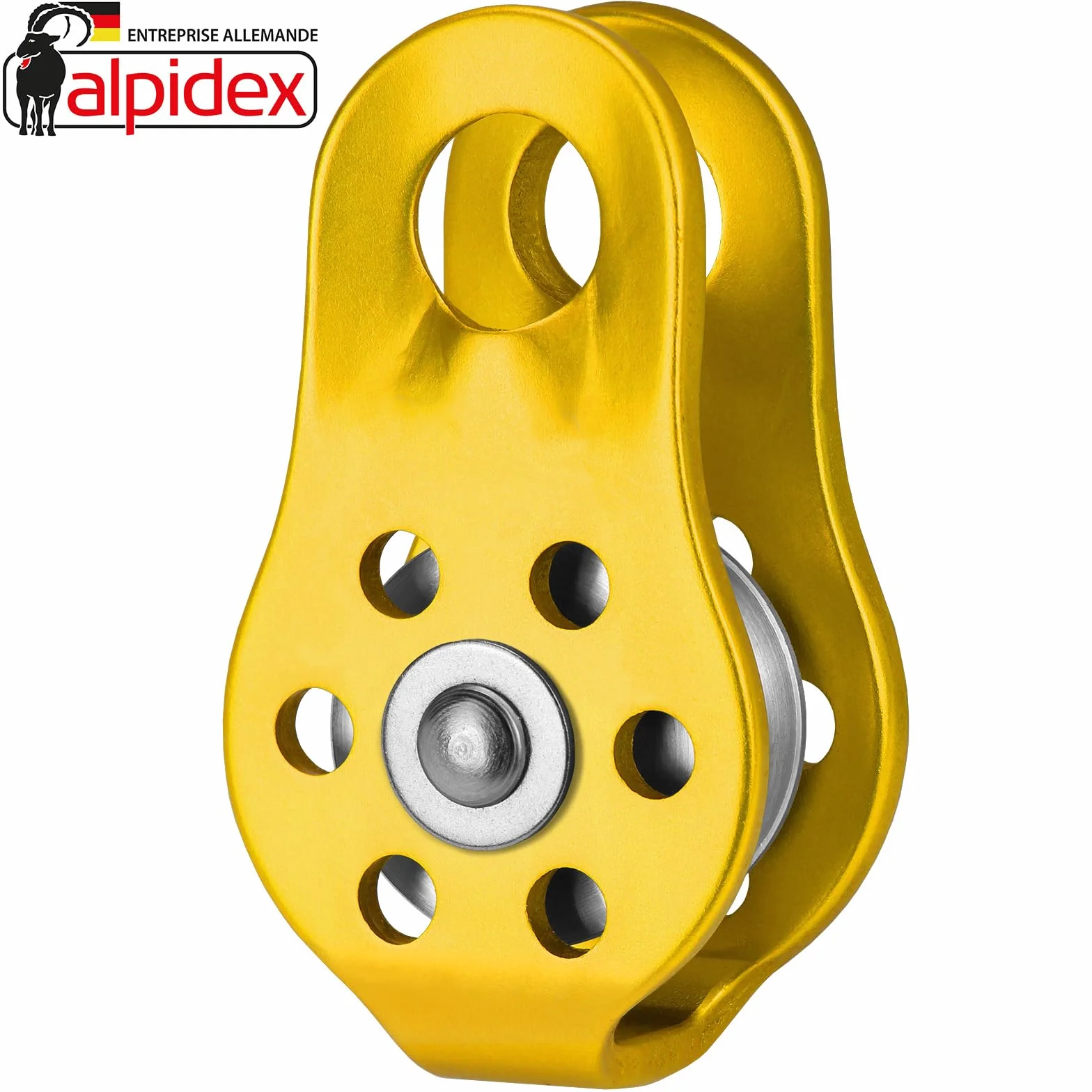 Poulie de Renvoi 22 KN ALPIDEX Fix Pulley EN12278 Câbles 13 mm Diamètre