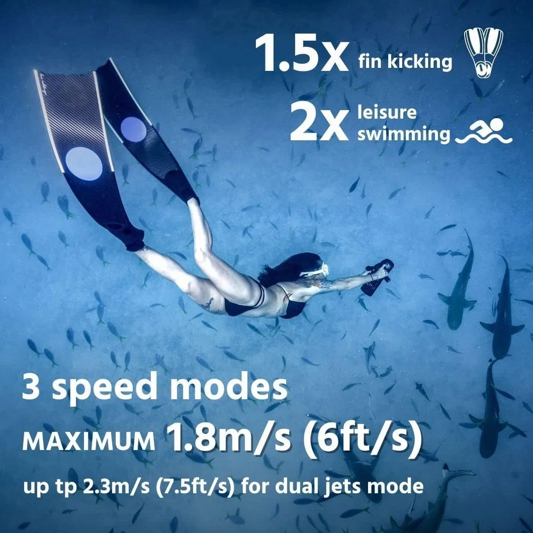 LEFEET S1 Pro Scooter sous-Marin avec Support caméra d'action, 40 m, modulaire, Noir