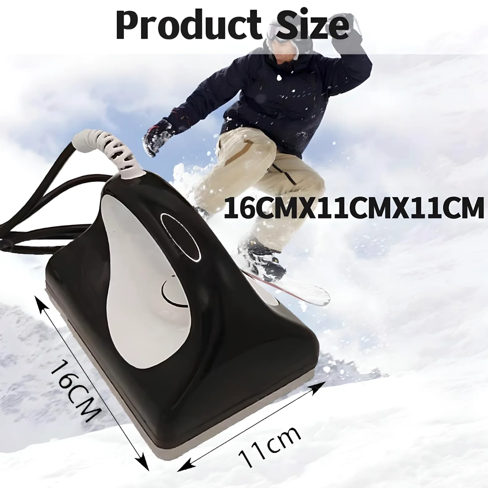 Fer à farter pour snowboard avec 3 niveaux de contrôle de la température pour une application facile et une protection