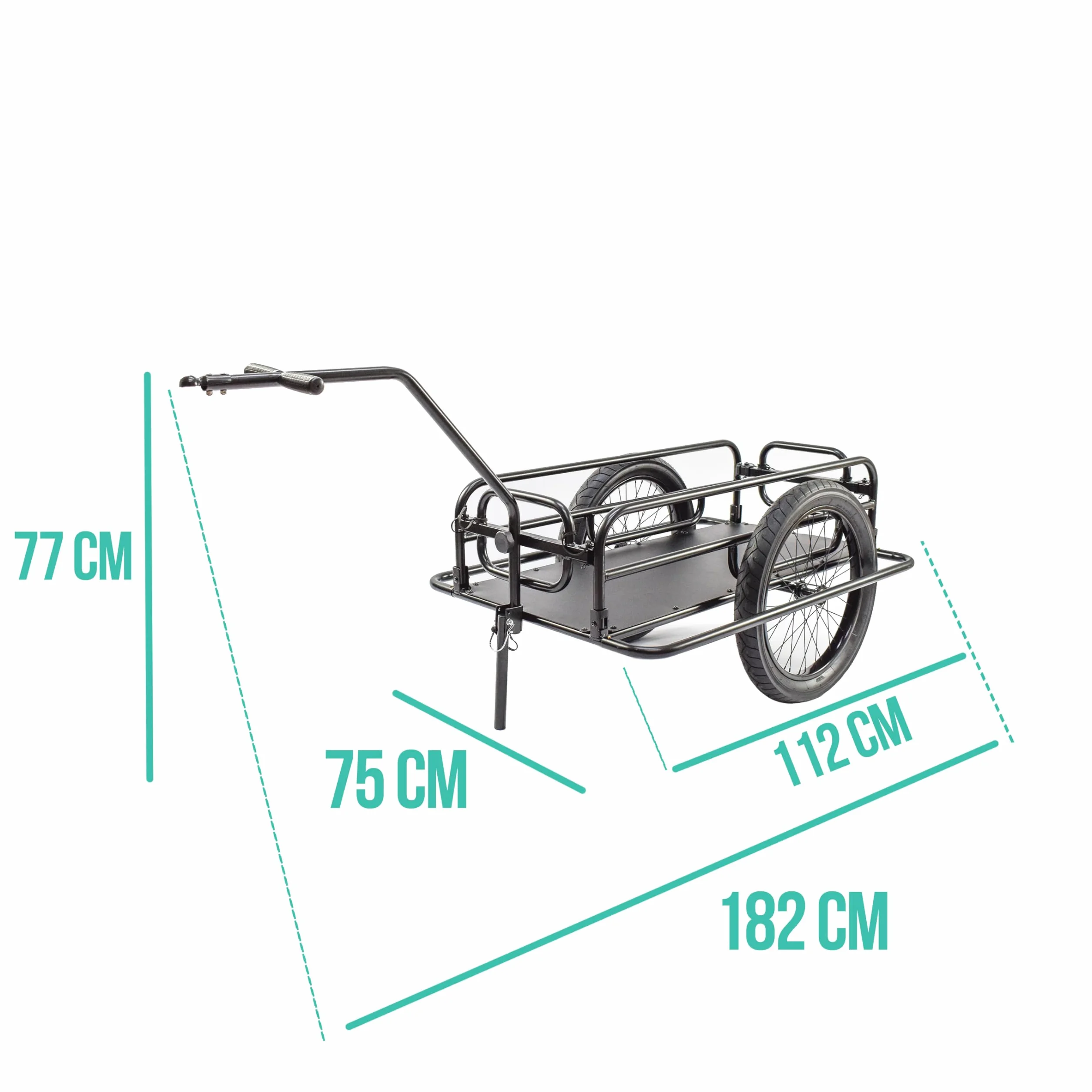 Remorque Pliable pour Vélo Attelage sur Tige de Selle