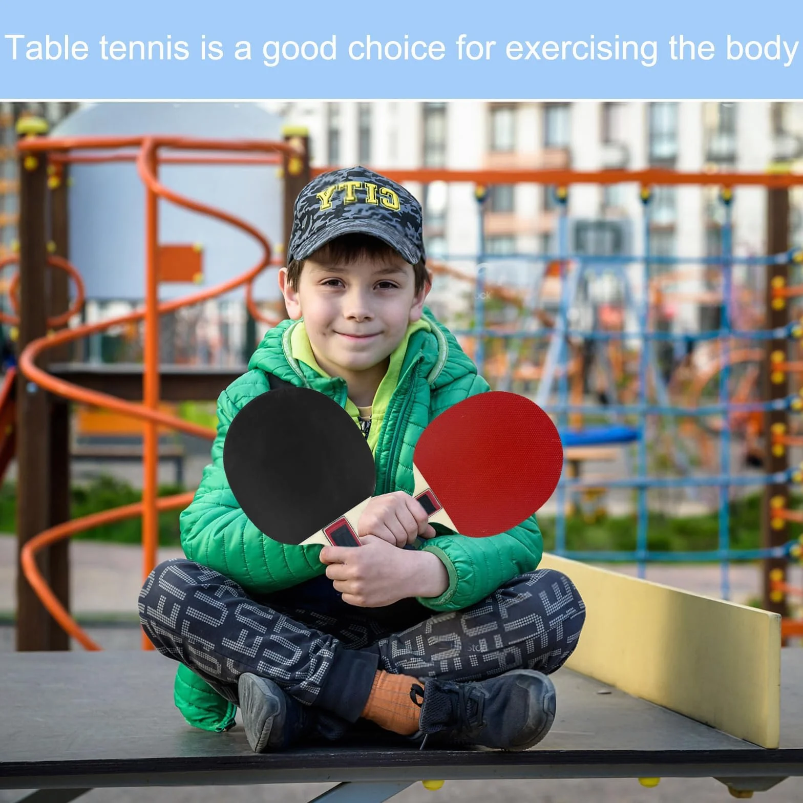 Ensemble de Raquettes de Ping-Pong Professionnel 2 Raquettes 3 Balles 1 Sac Tennis de Table