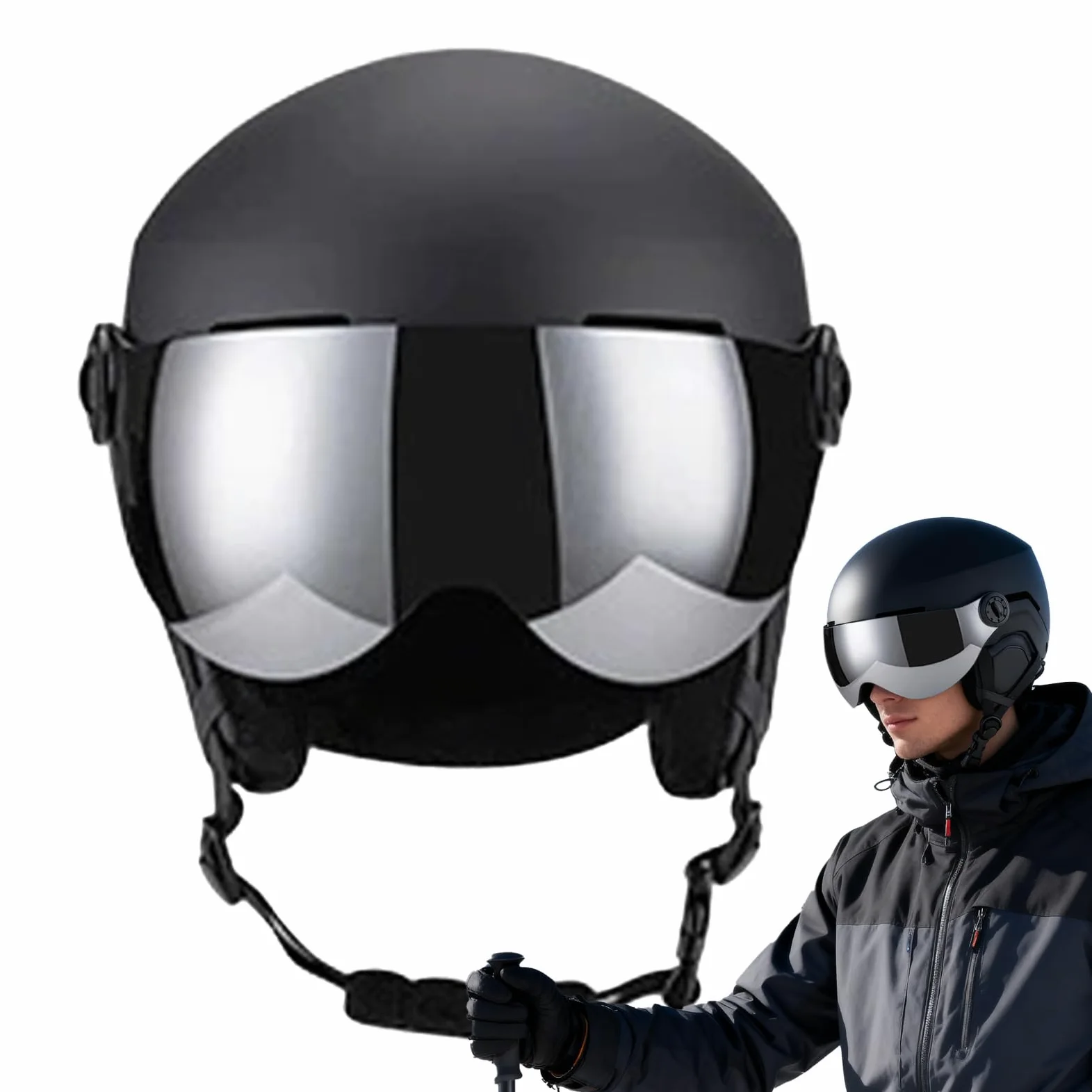 Casque De Ski Femme Lunettes Bonnet Respirants Équipement Snowboard | Casque et masque de sports hivernaux pour hommes, jeunes, adultes, skieurs, snowboardeurs, , station, équipement snowboard