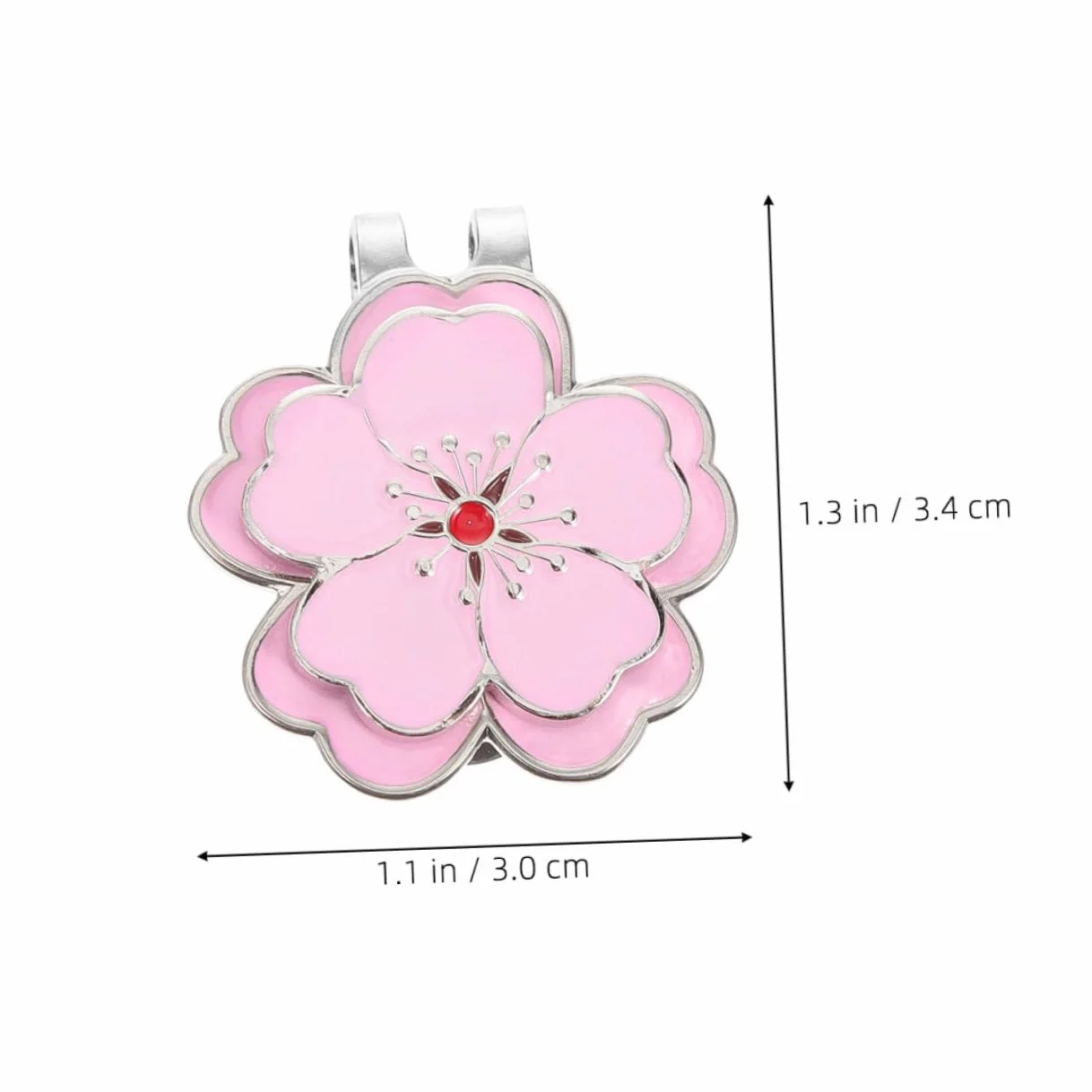Yardwe 2 Pièces Clip pour Marque-Balle de Golf - Porte-Marque-Balle pour Casquette - Accessoires de Golf
