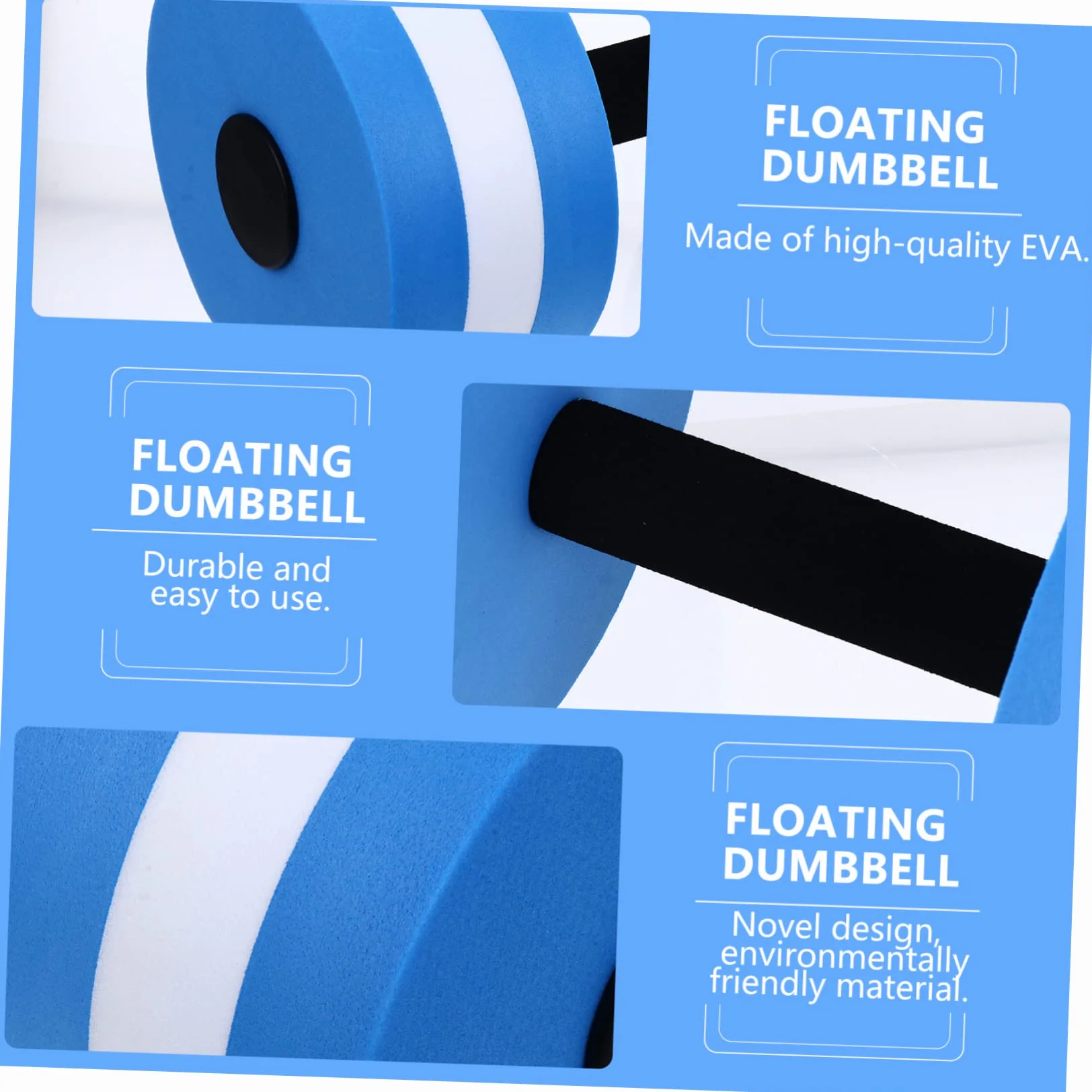 1 haltère flottante en mousse, équipement d'entraînement de piscine pour adultes, équipement de fitness, équipement de fitness flottant, survêtement pour femme, aérobie